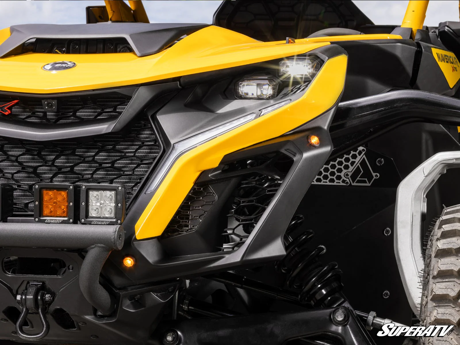 SuperATV Can-Am Maverick R Deluxe Self-Canceling Turn Signal Kit - Advanced Safety + Seamless Integration (2024+) - Image 3