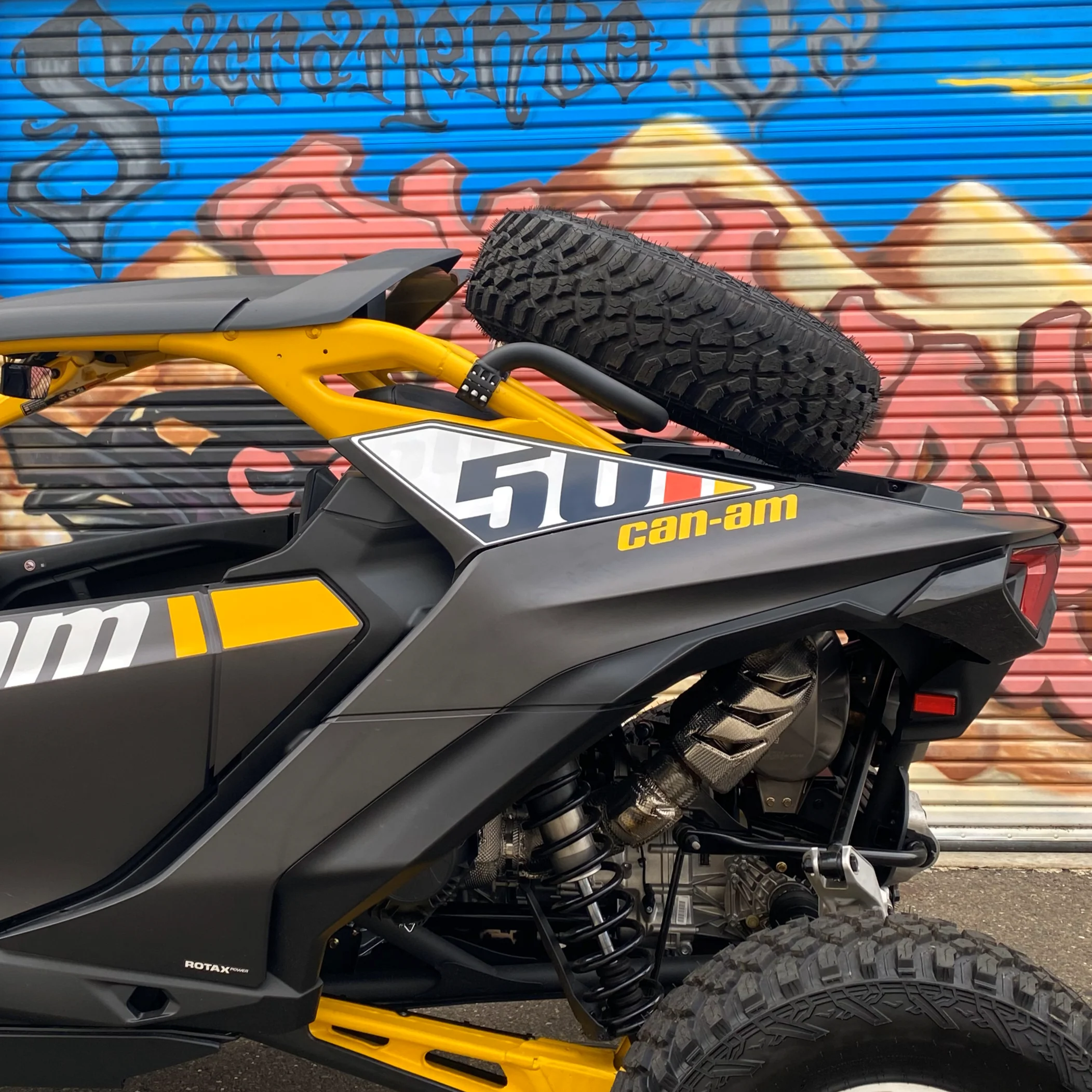 Can-Am Maverick R Dual Clamp Spare Tire Mount