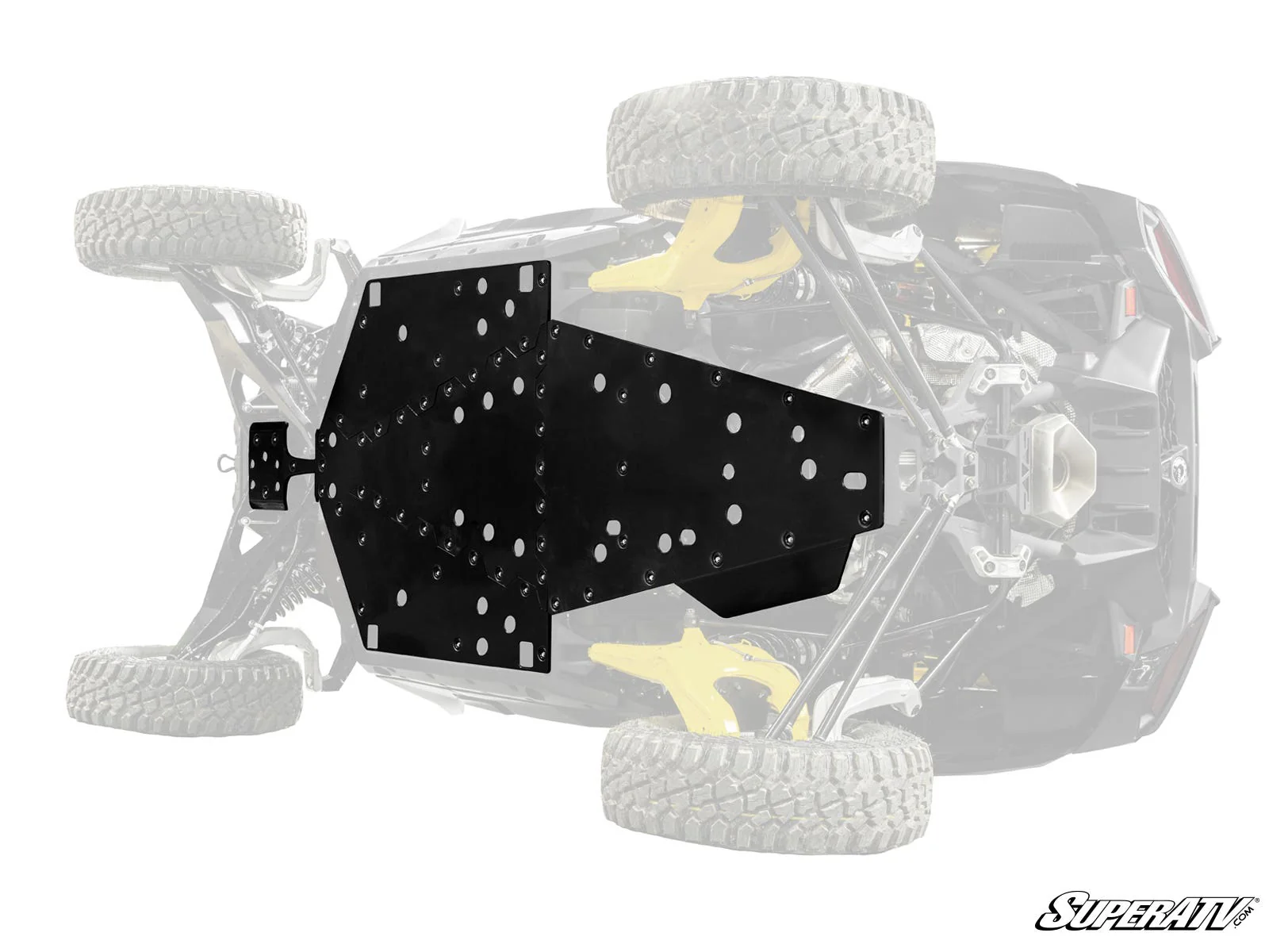 SuperATV Can-Am Maverick R Full Skid Plate - Full Underbody Protection + Easy Installation (2024+)