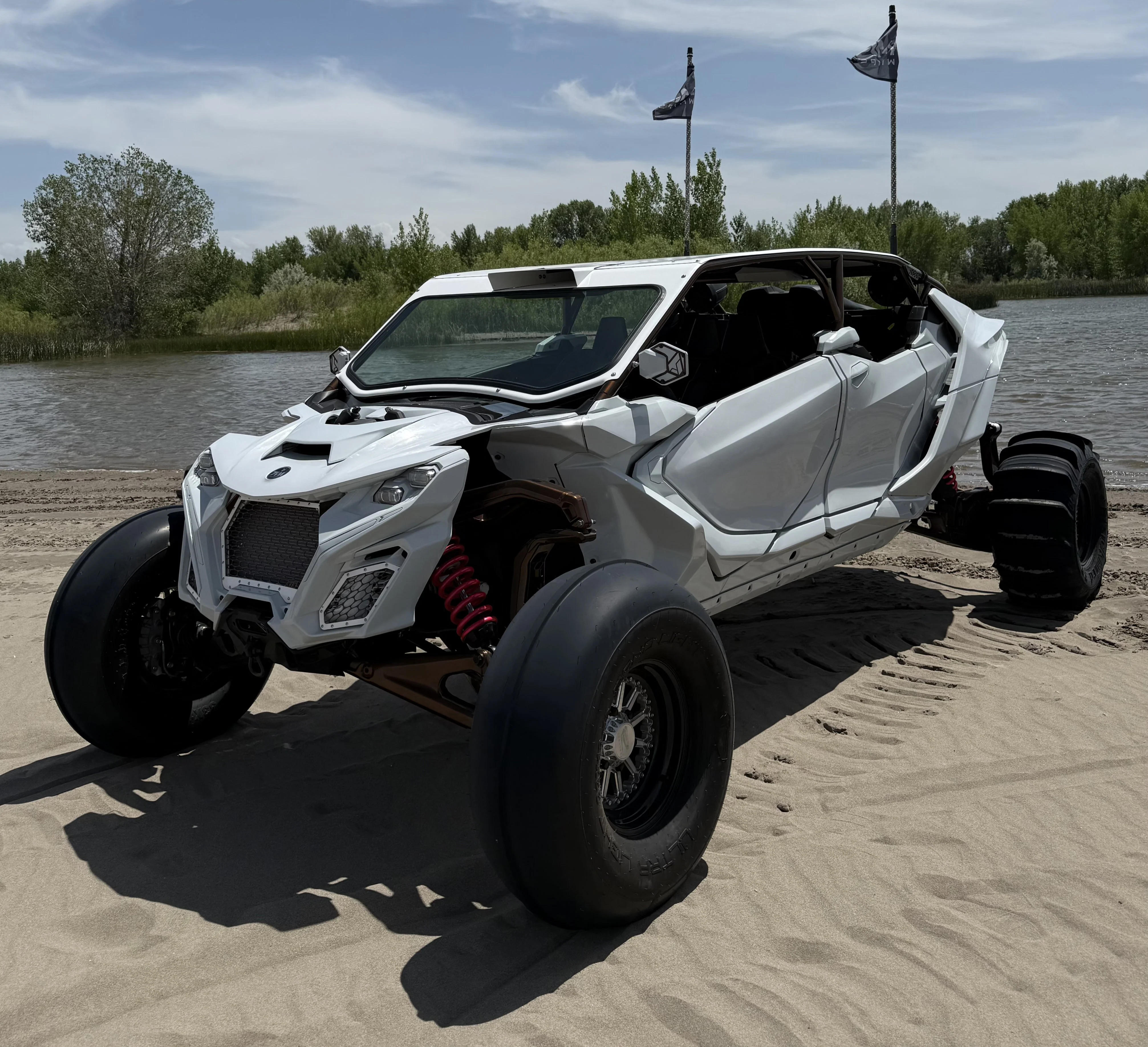Can-Am Maverick-R MAX Cage with Roof & Whip Tabs