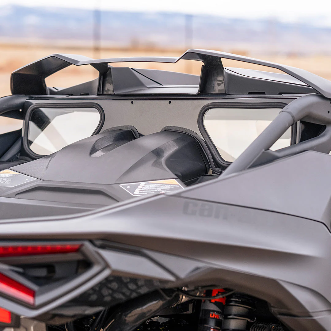 Can-Am Maverick R Rear Windshield - Impact-Resistant Polycarbonate - Image 4