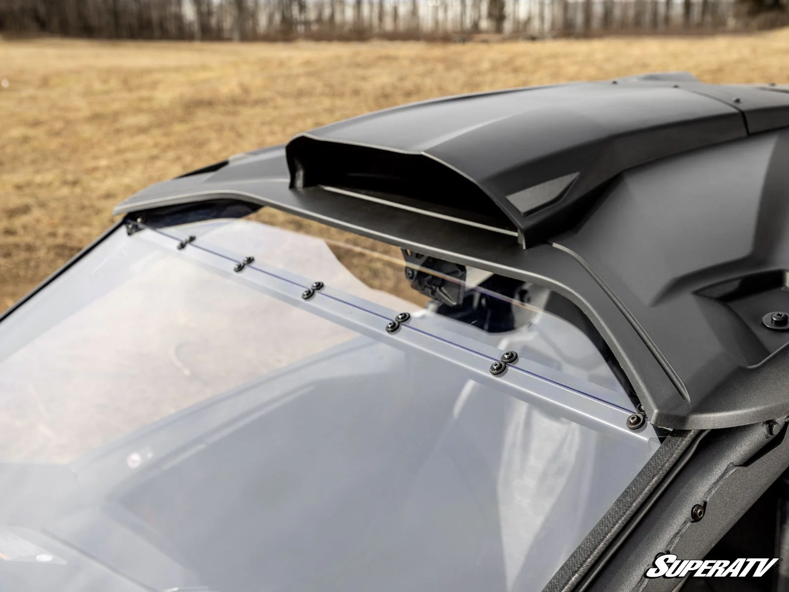 SuperATV Can-Am Maverick R Scratch-Resistant Full Windshield - Maximum Protection + Impact Resistance (2024+) - Image 7