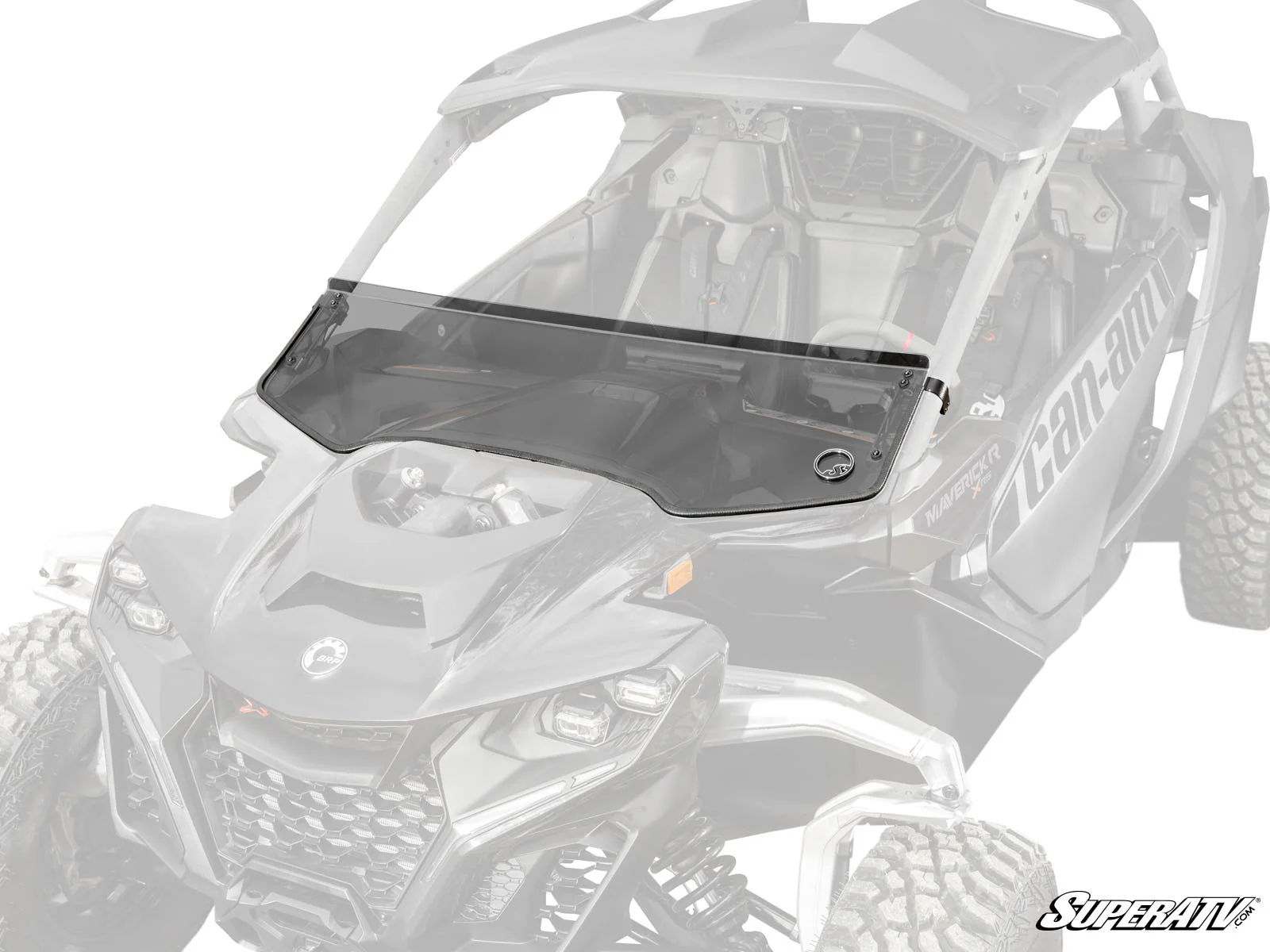 SuperATV Can-Am Maverick R Half Windshield - Scratch-Resistant + Durable (2024+)