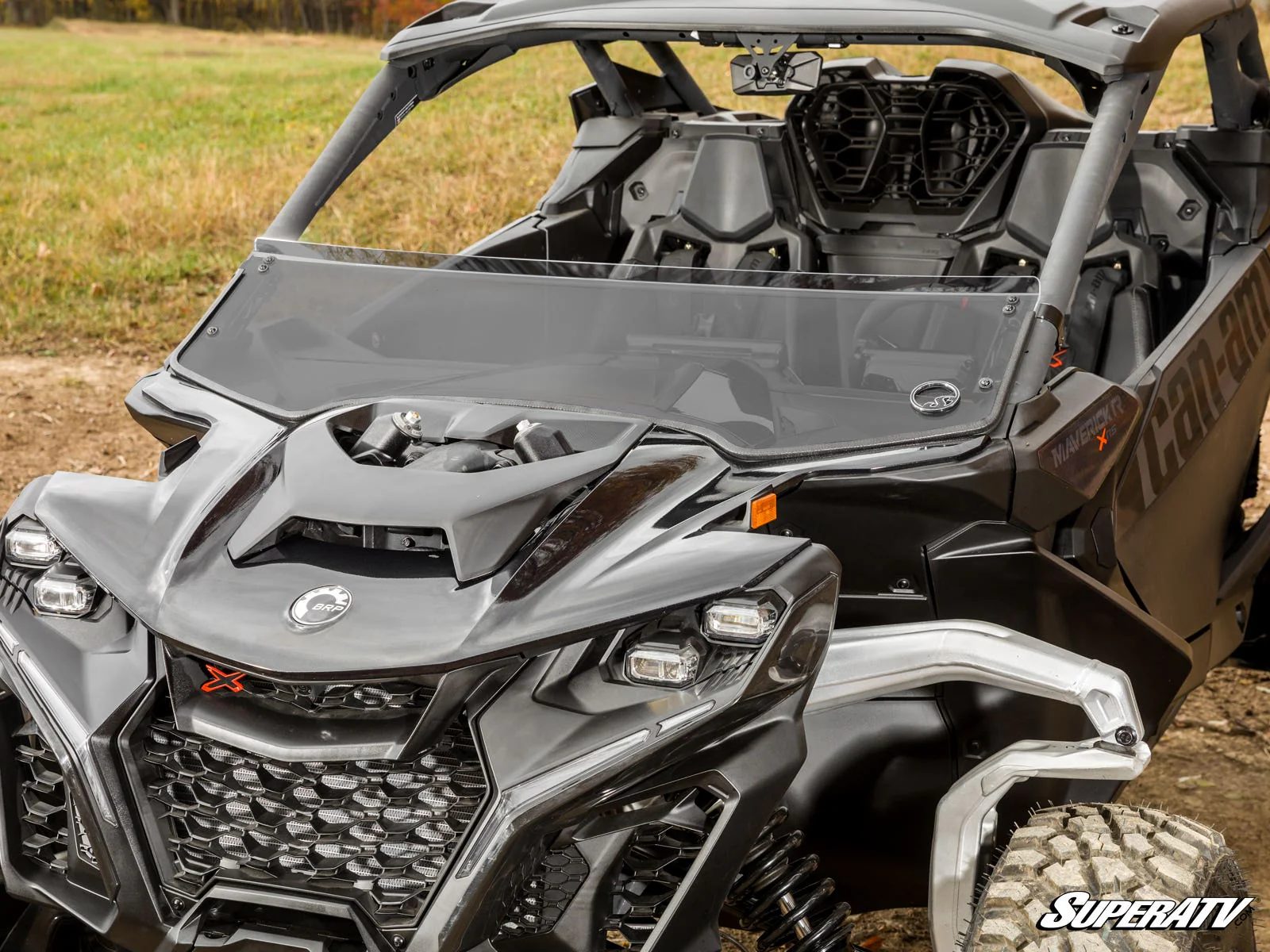SuperATV Can-Am Maverick R Half Windshield - Scratch-Resistant + Durable (2024+) - Image 2
