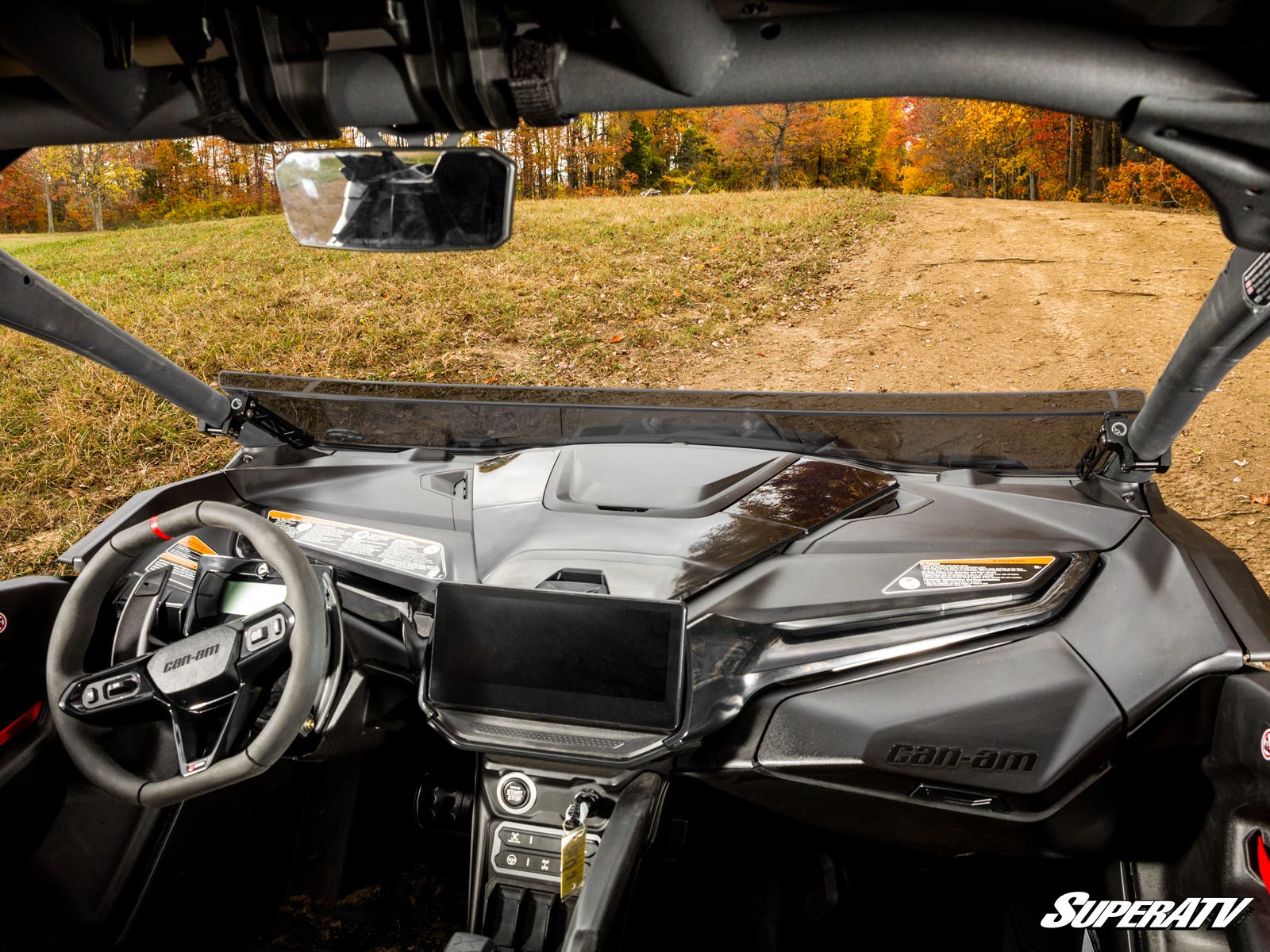 SuperATV Can-Am Maverick R Half Windshield - Scratch-Resistant + Durable (2024+) - Image 7