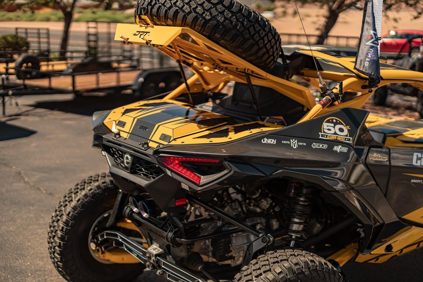 2024+ Can-Am Maverick R Tire Carrier & Adventure Rack by DRT Motorsports