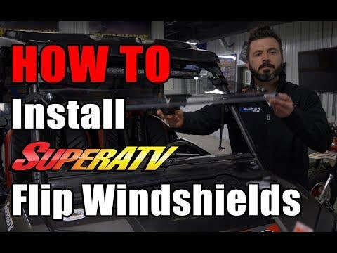 SuperATV Can-Am Maverick Scratch Resistant Flip Windshield - Year-Round Versatility + Superior Durability (2013-2018, Max, Turbo Models) - Image 8