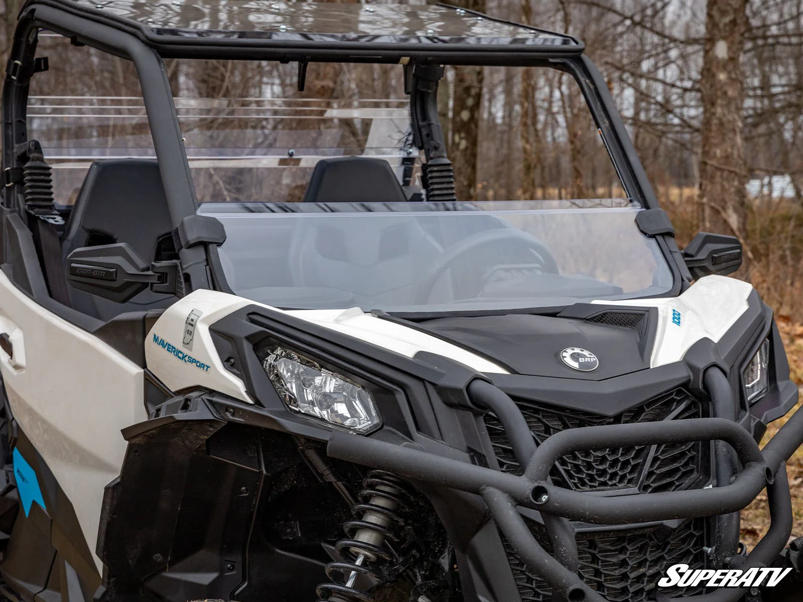 SuperATV Can-Am Maverick Sport Half Windshield - Wind Protection + Comfort (2019+) - Image 2