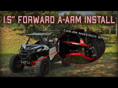 SuperATV Can-Am Maverick Sport High Clearance 1.5" Forward Offset A-Arms - Increased Ground Clearance + Better Durability (2019+) - Image 7