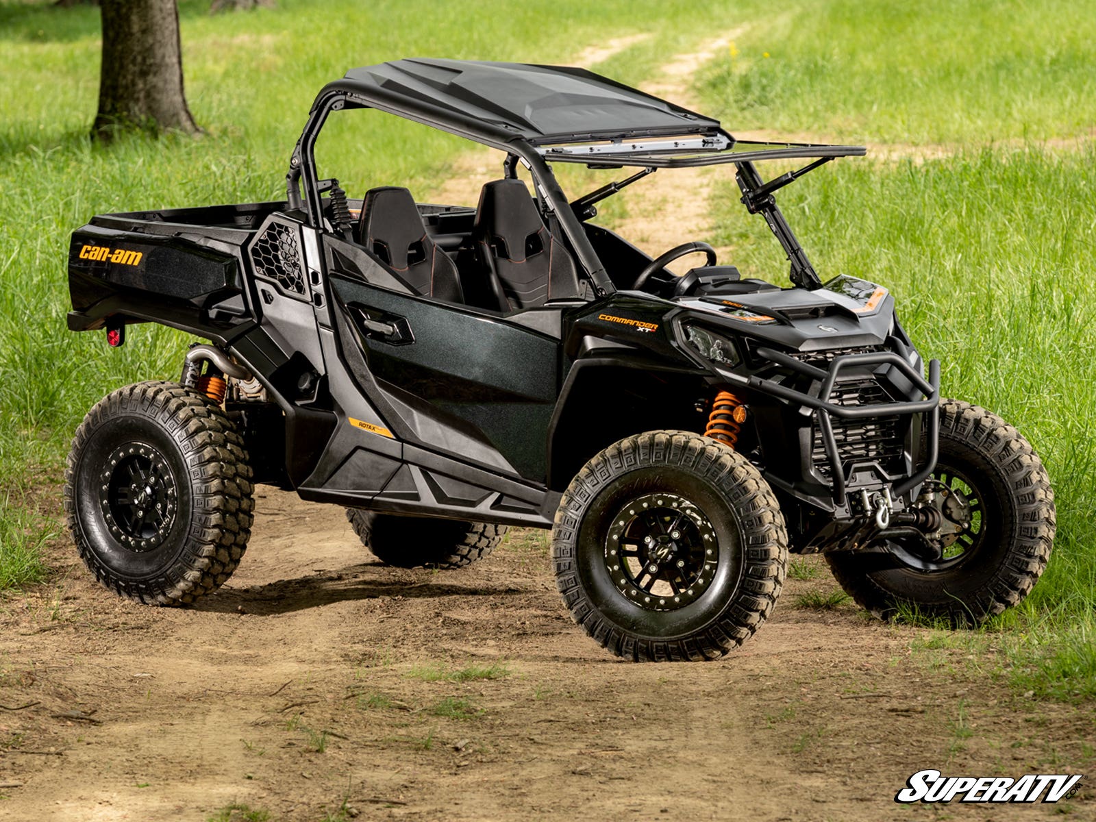 SuperATV Can-Am Maverick Trail MaxDrive Power Flip Windshield - Image 2