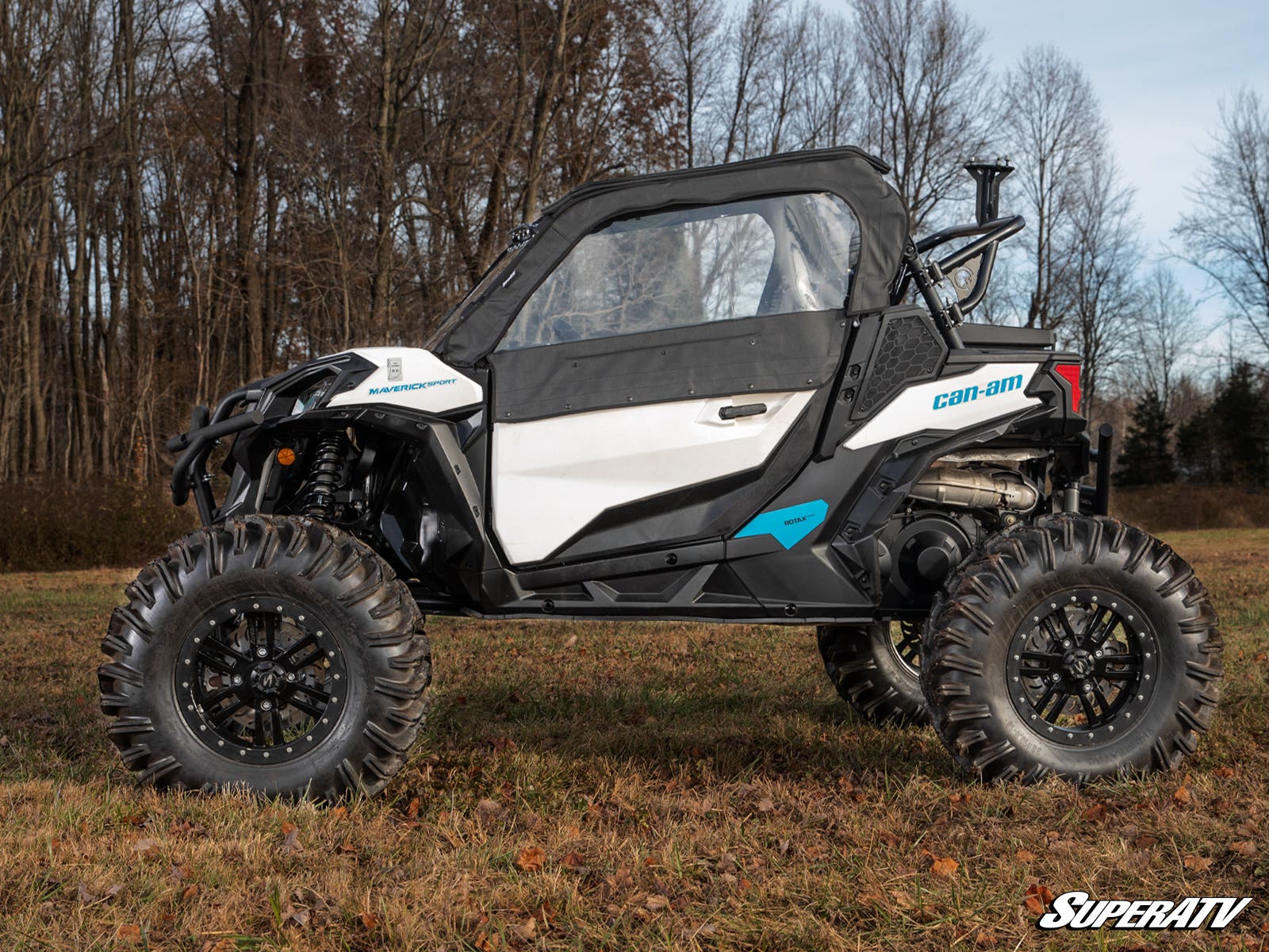 SuperATV Can-Am Maverick Trail Primal Soft Cab Enclosure Upper Doors - Image 3