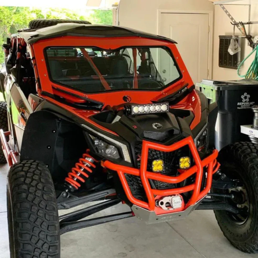 Dirt Warrior Can-Am Maverick X3 RC 2018+ Full Glass Windshield with Vents | DOT Safety Glass & Aluminum Frame
