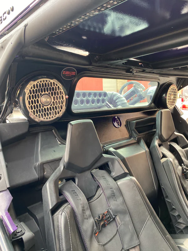 Can-Am X3 Rear Windshield - Speaker Cutouts | R1 Industries - Image 2