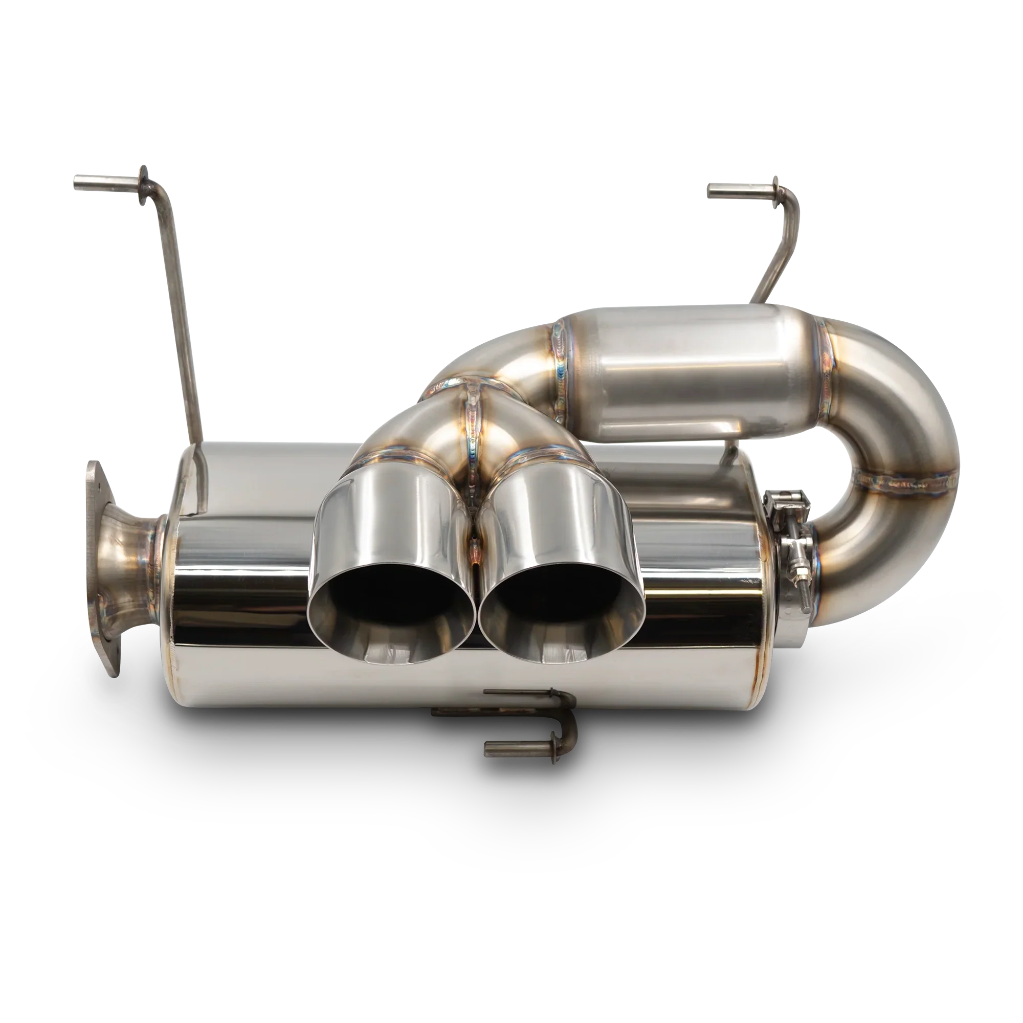 Bikeman Performance Center Exit Slip-On Exhaust with Dual 3.0" Tip for Polaris Pro R