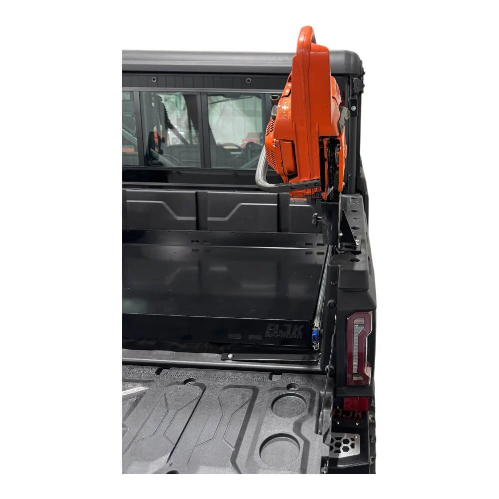 CF Moto UForce U10 Chainsaw Mount - Heavy Duty + Easy Install (Fits Bed Rail) - Image 3