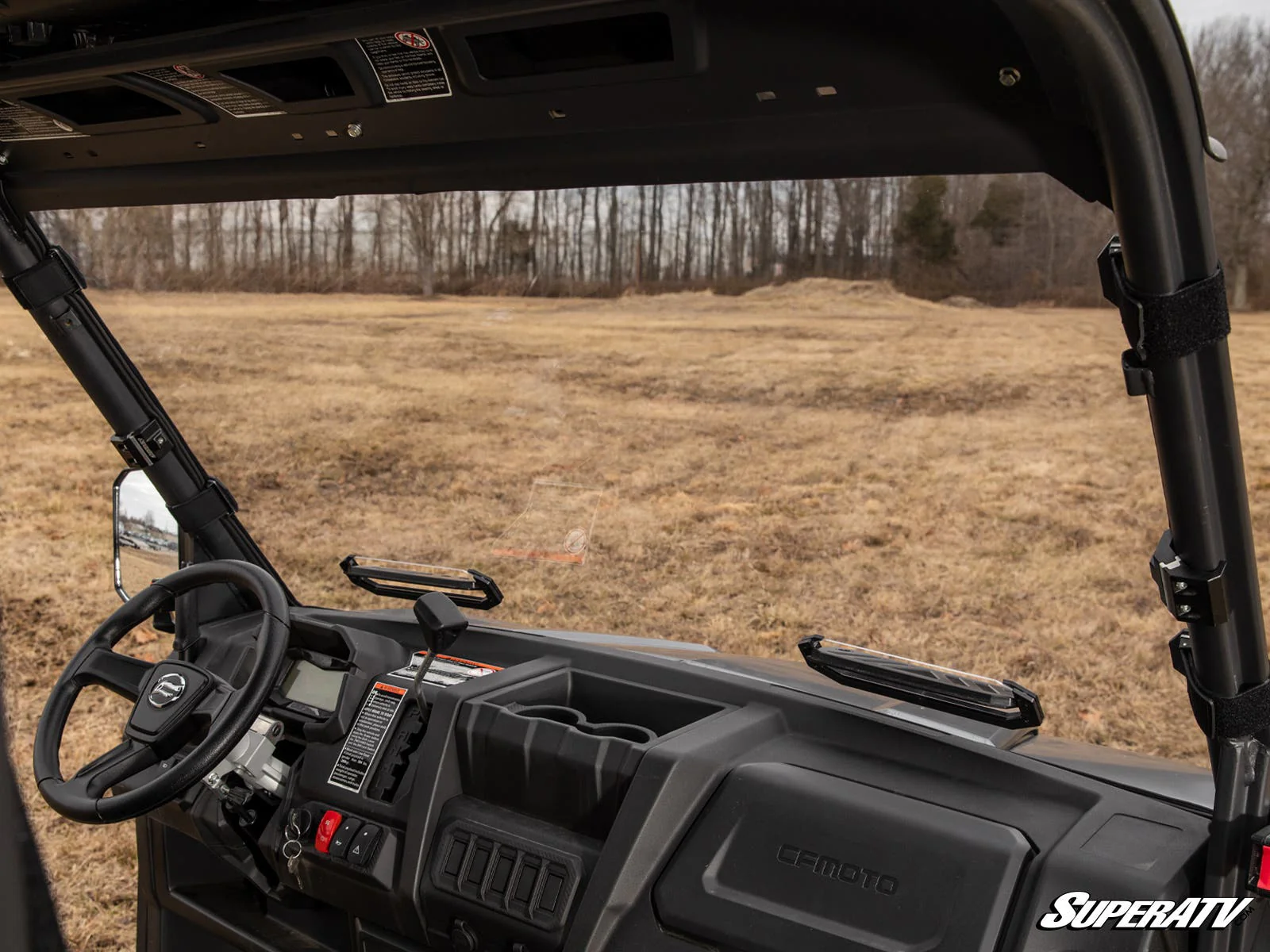 SuperATV CFMOTO UForce 1000 Vented Full Windshield - Image 7