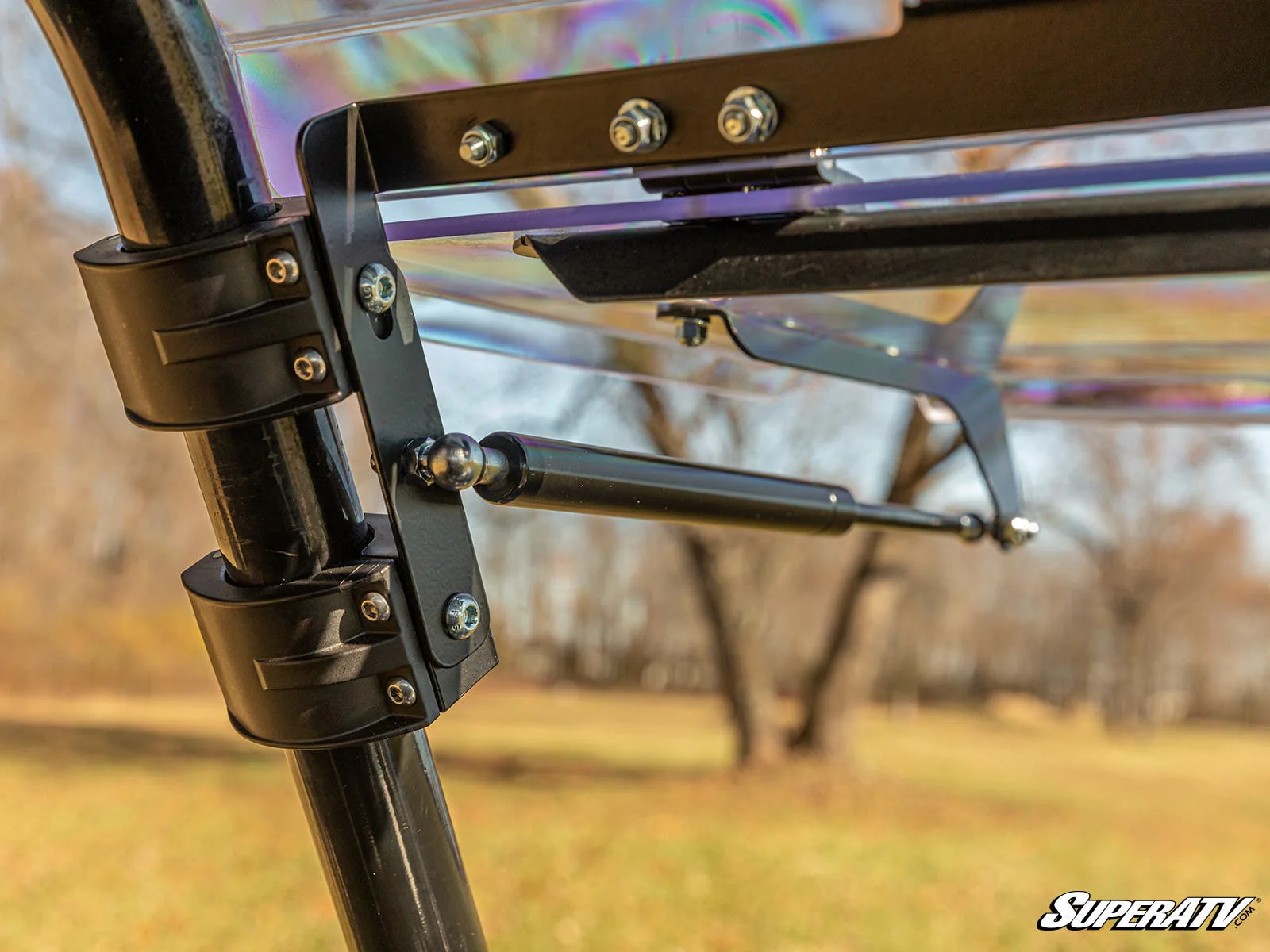 SuperATV CFMOTO UForce 500 Scratch-Resistant Flip Windshield - Image 7