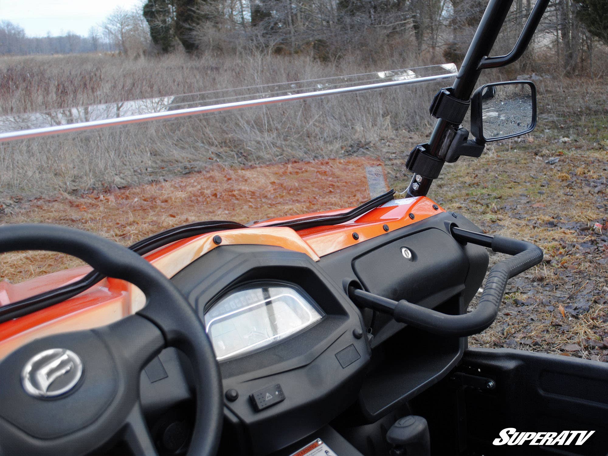 SuperATV CFMOTO UForce 500 Scratch-Resistant Half Windshield - Image 3