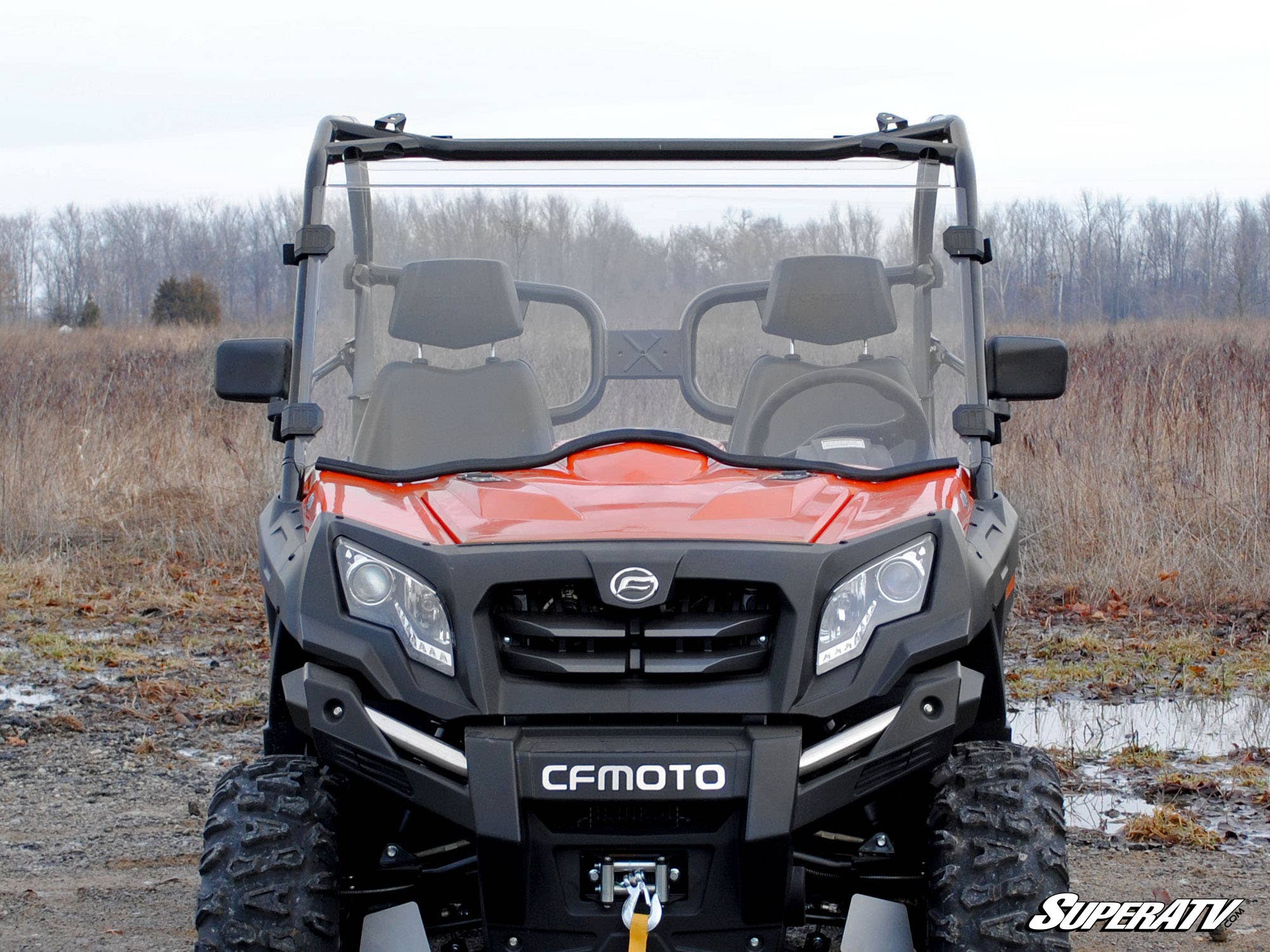 SuperATV CFMOTO UForce 800 WindshieldScratch-Resistant - Image 2