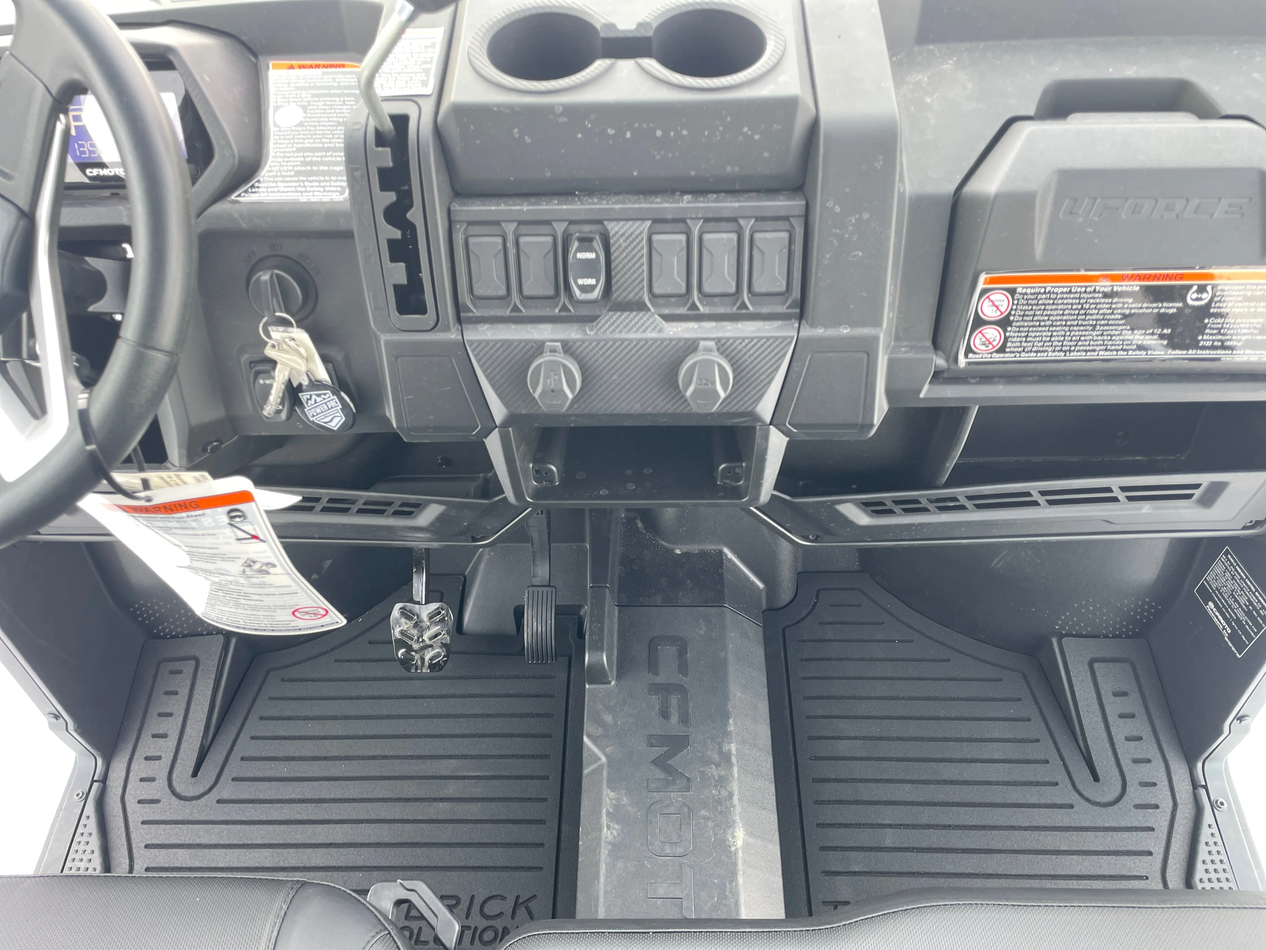 CFMOTO UFORCE 800XL Rubber Floor Mats - Custom Fit & Insulation - Image 3