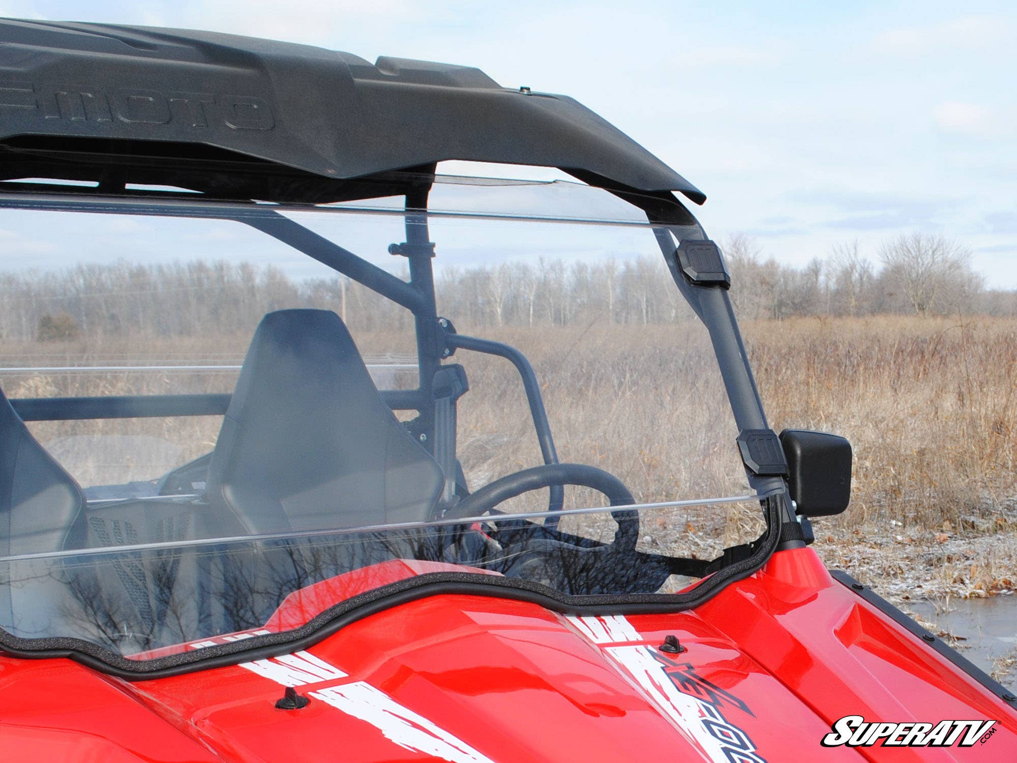 SuperATV CFMOTO Zforce 1000 Windshield - Scratch Resistant - Image 3