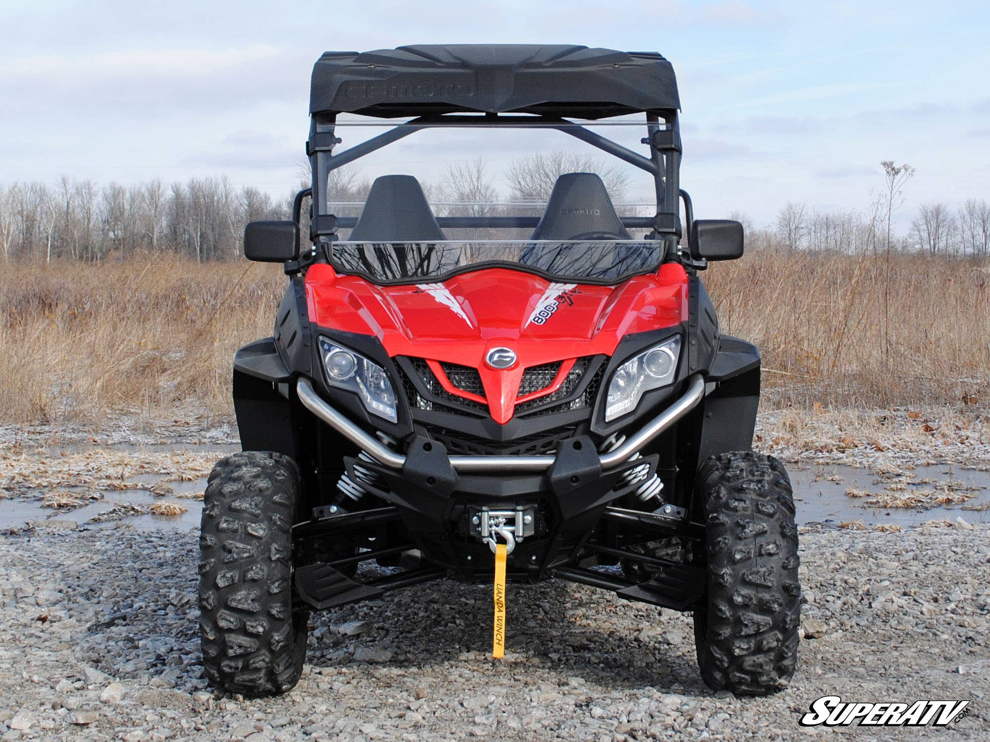 SuperATV CFMOTO ZForce 800 Scratch Resistant Windshield - Image 2