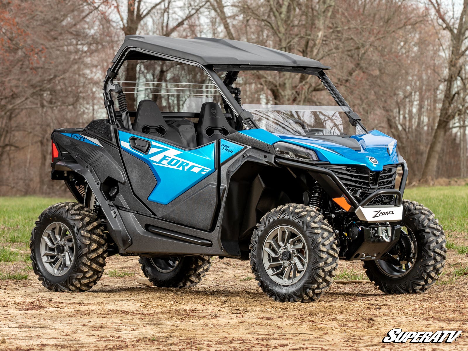 SuperATV CFMOTO ZForce 800 Trail Scratch-Resistant Half Windshield - Image 2