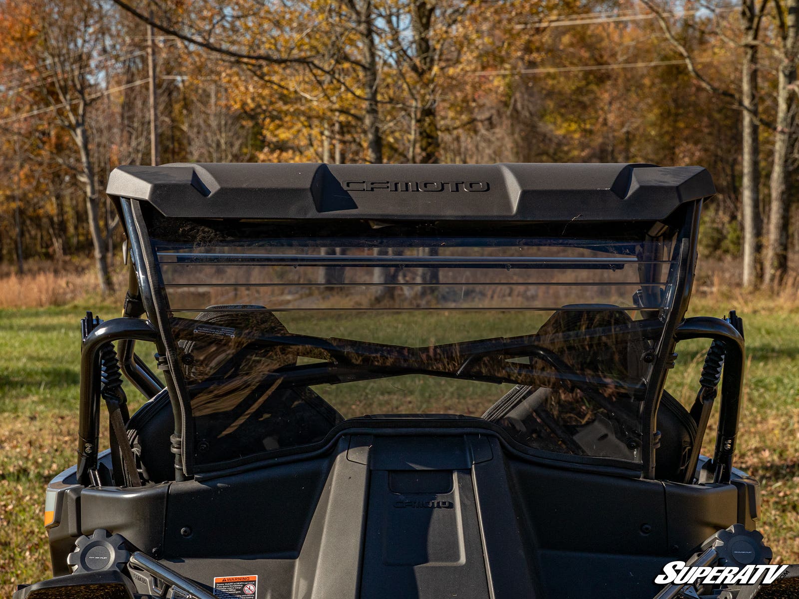 SuperATV CFMOTO ZForce 950 Rear Windshield - Image 4
