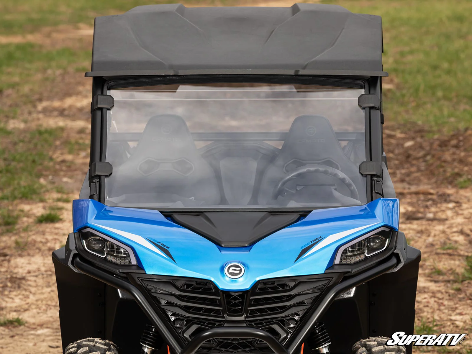 SuperATV CFMOTO ZForce 950 Trail Scratch Resistant Full Windshield - Image 10