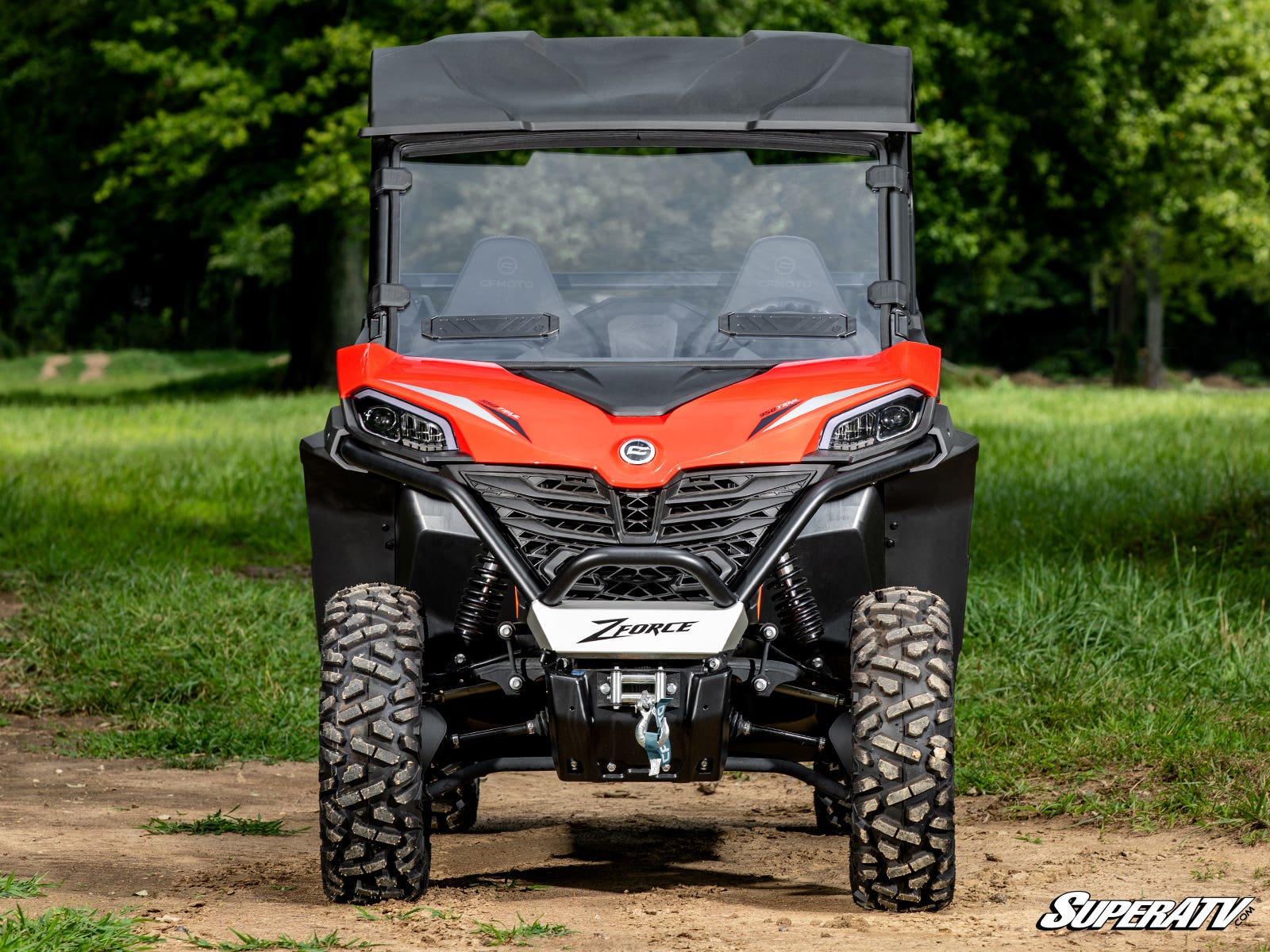 SuperATV CFMOTO ZForce 950 Trail Vented Full Windshield - Image 9