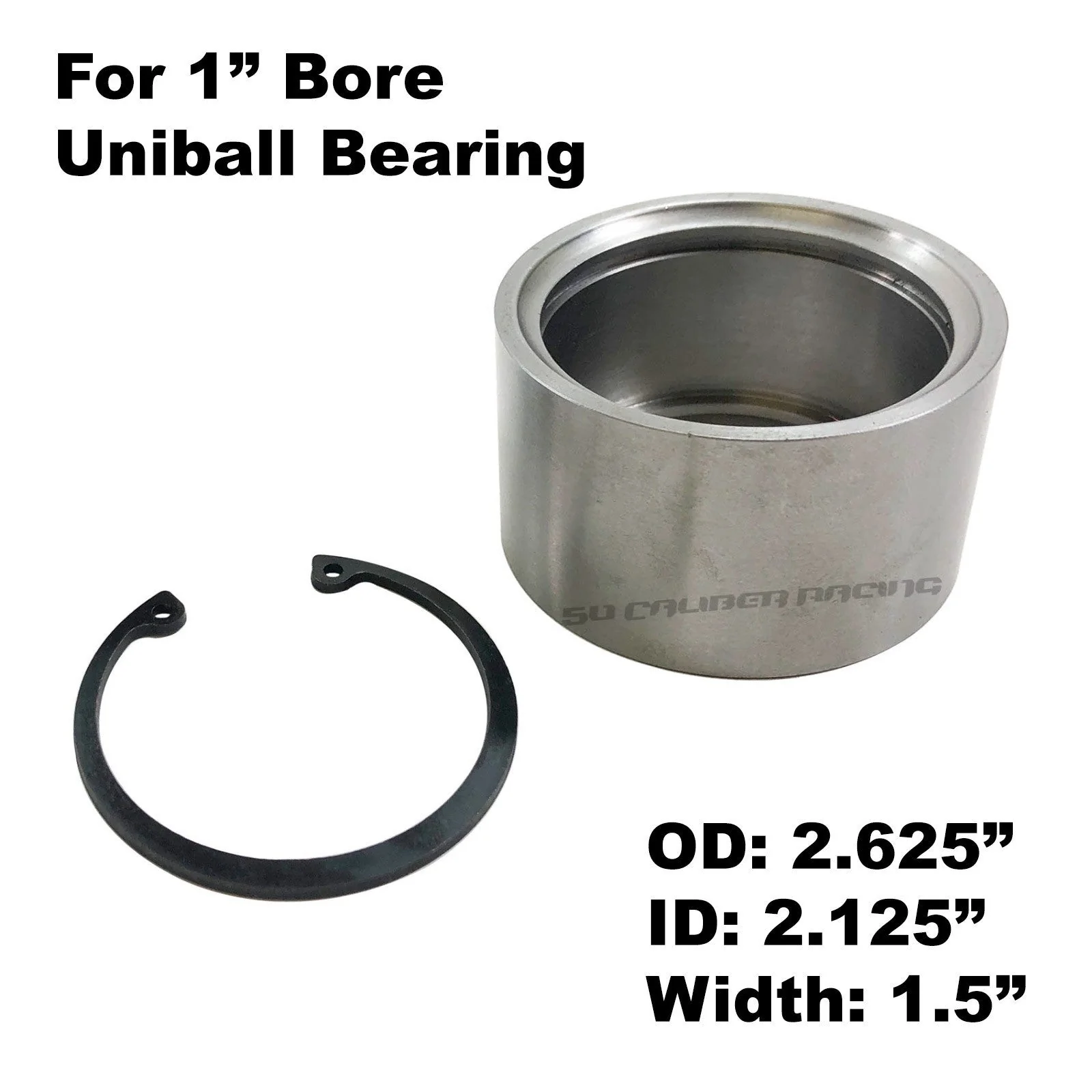 Chromoly Uniball Cups with Snap Ring - Image 3