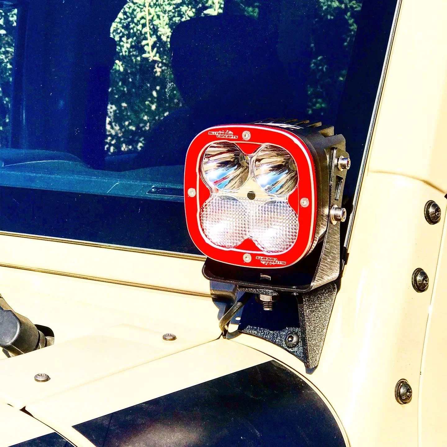 Ditch Bracket Jeep JK Lower Windshield Light - Image 5