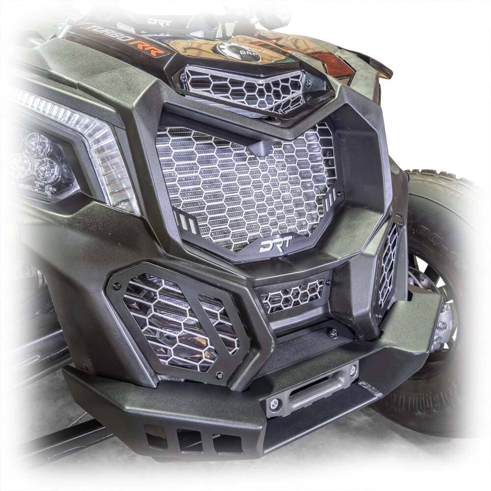 DRT Motorsports 2017+ Can-Am Maverick X3 Front V2 Grill 5-Piece Kit - Image 4
