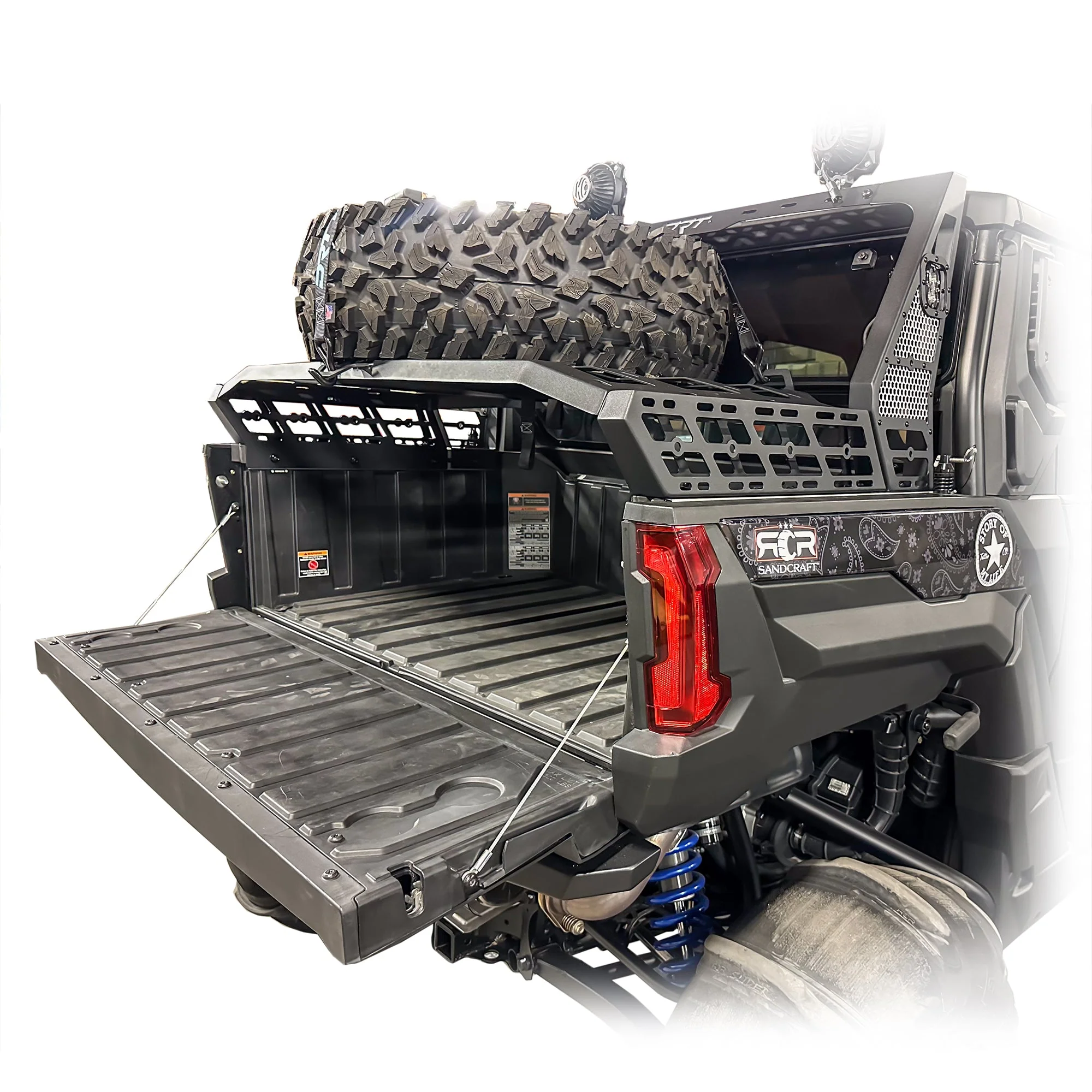 2024+ Polaris Xpedition Chase Rack & Tire Carrier System by DRT Motorsports - Image 12