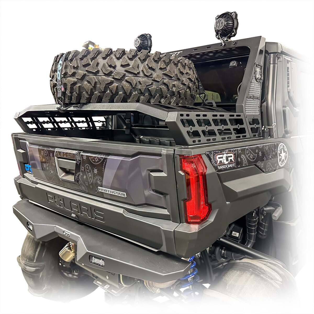 DRT '24+ Polaris Xpedition Chase Rack/Tire Carrier System - Image 3