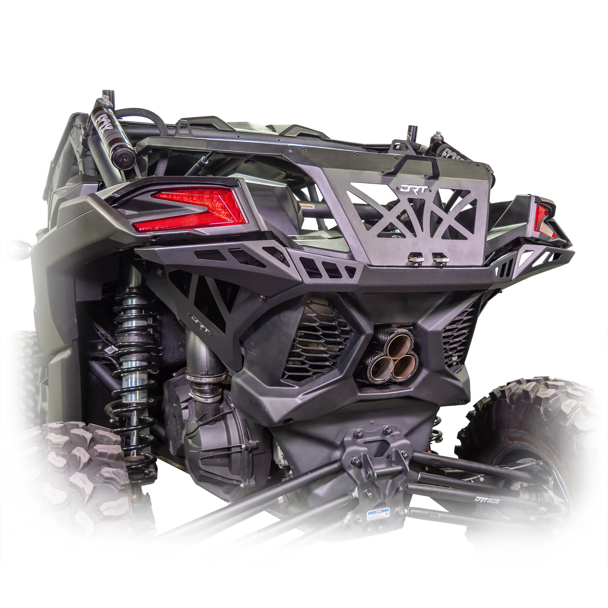 DRT Motorsports Can-Am Maverick X3 Tire Carrier & Rear Bumper System — Fits 35" Spare (2017+) - Image 5