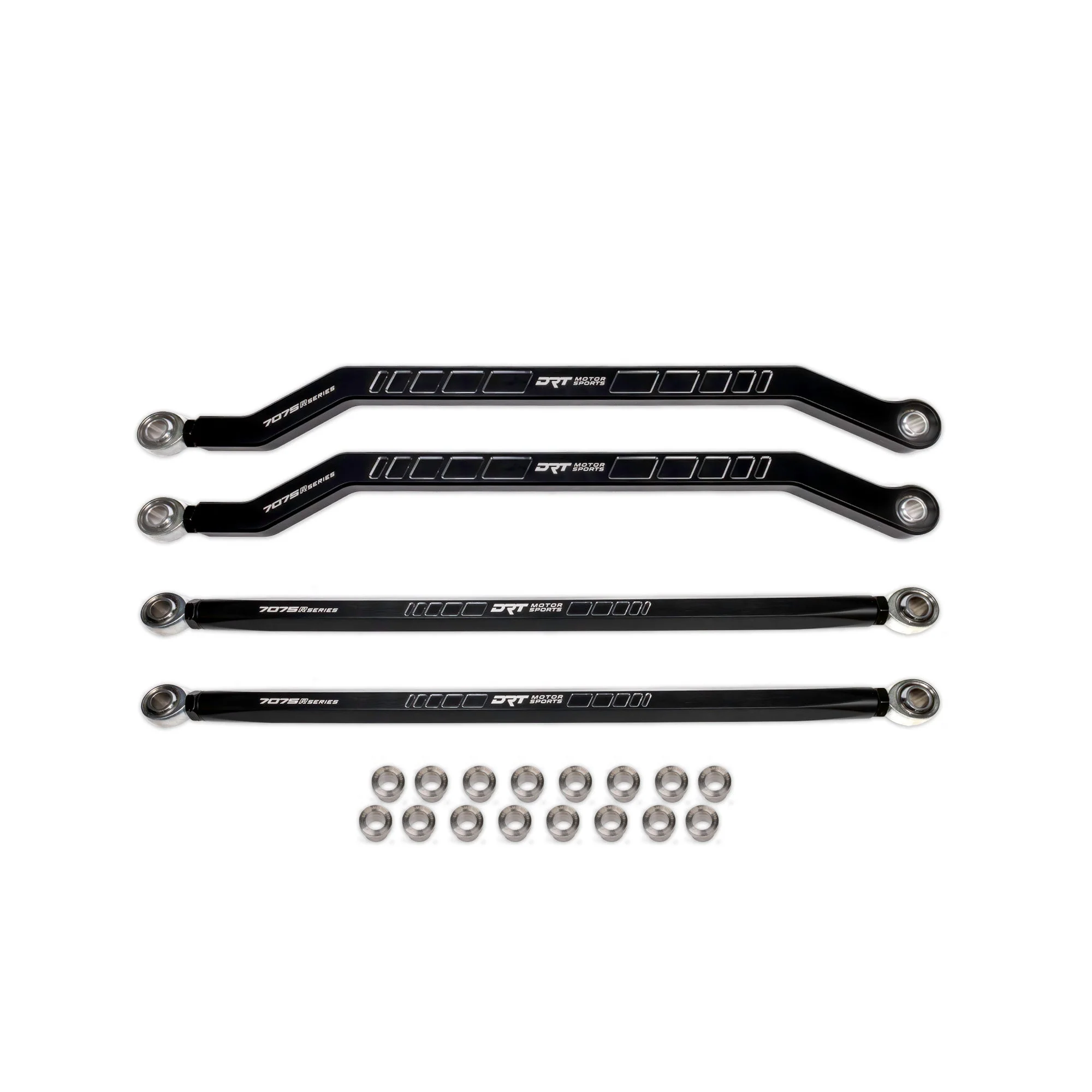 DRT Motorsports Billet Aluminum Race Series 7075 XD High Clearance Radius Rod Set - Polaris Pro R / Pro S / Turbo R