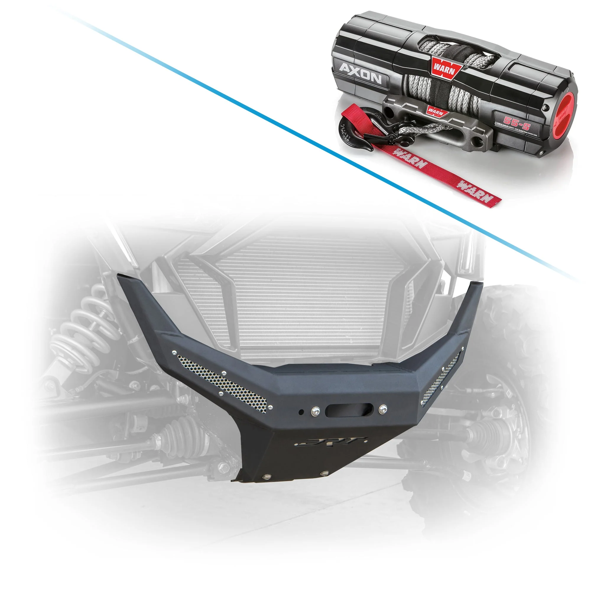 DRT Motorsports Polaris RZR Pro XP Front Winch Bumper (2020-2024) - Image 6
