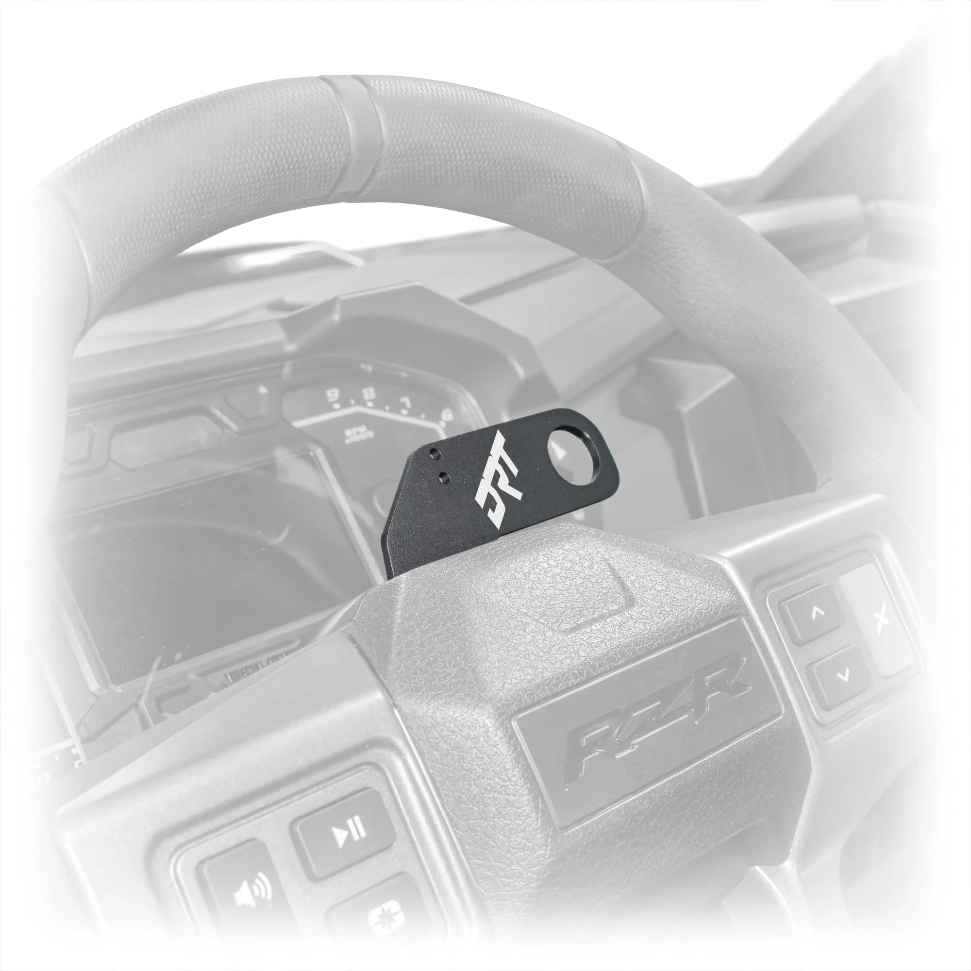 DRT Polaris RZR 2020+ Steering Wheel Single Push-To-Talk Plate - Image 2