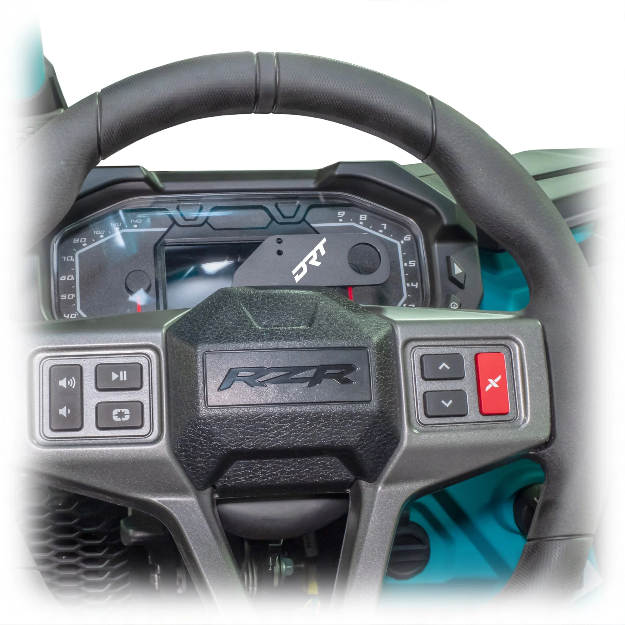 DRT Polaris RZR 2020+ Steering Wheel Single Push-To-Talk Plate - Image 5