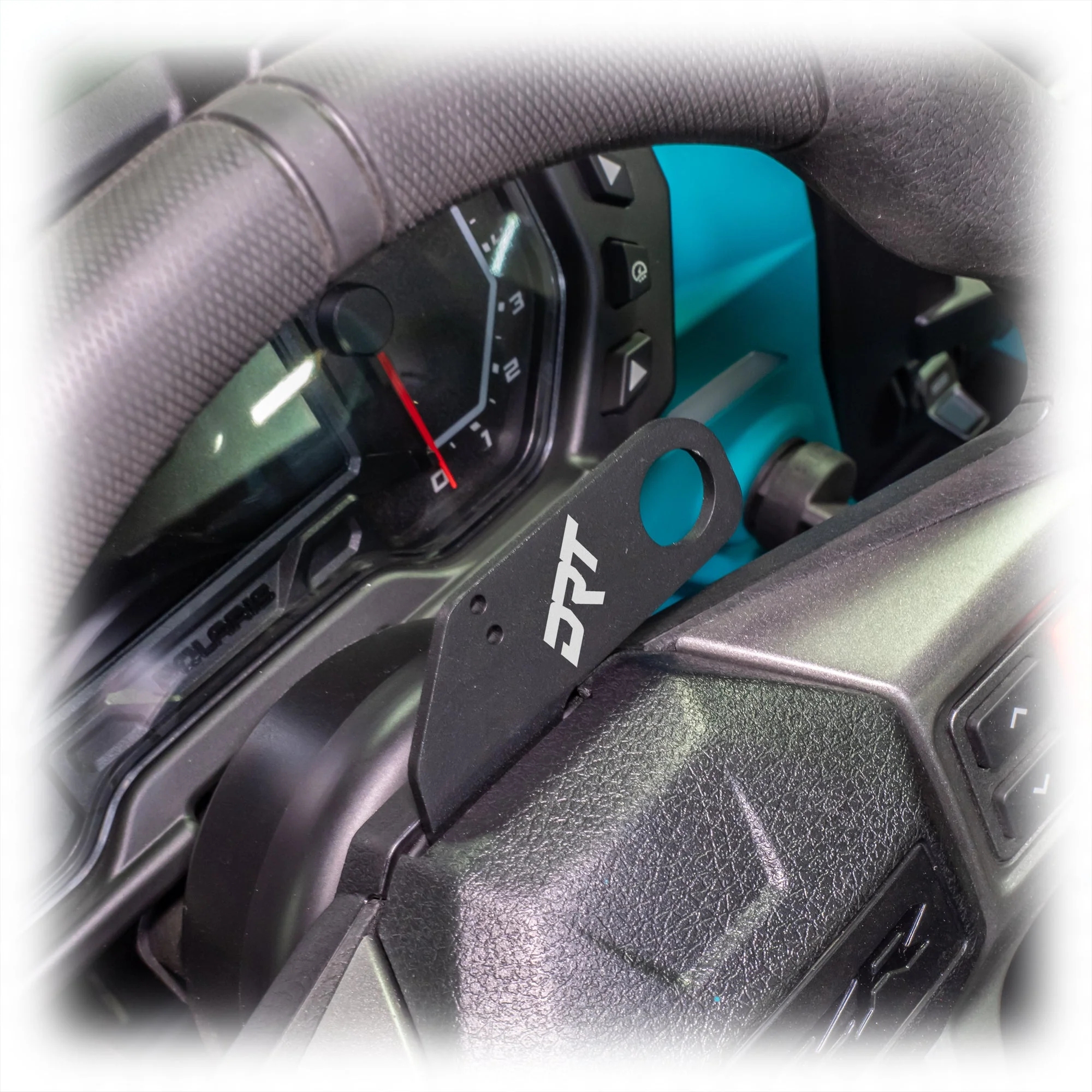 DRT Polaris RZR 2020+ Steering Wheel Single Push-To-Talk Plate - Image 6