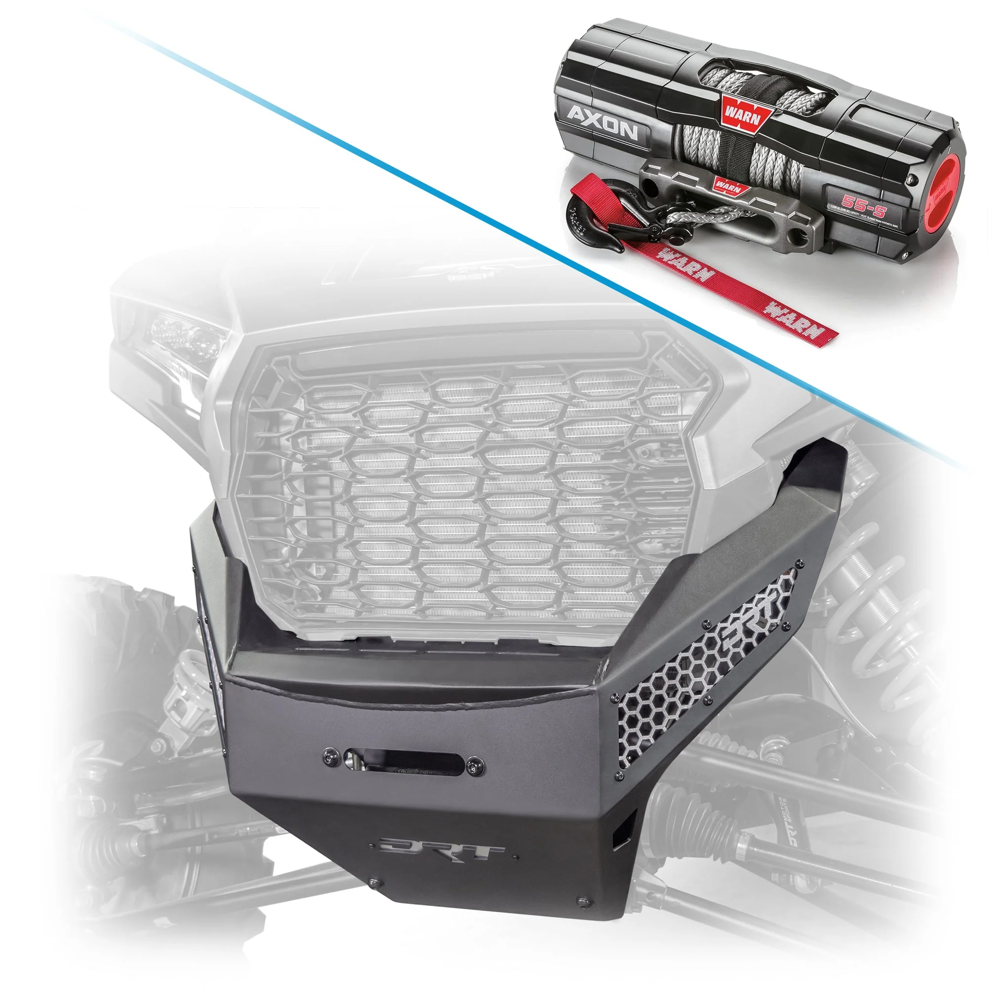 DRT Polaris RZR 2024-2025 XP 1000/4 Front Winch Bumper - Image 12