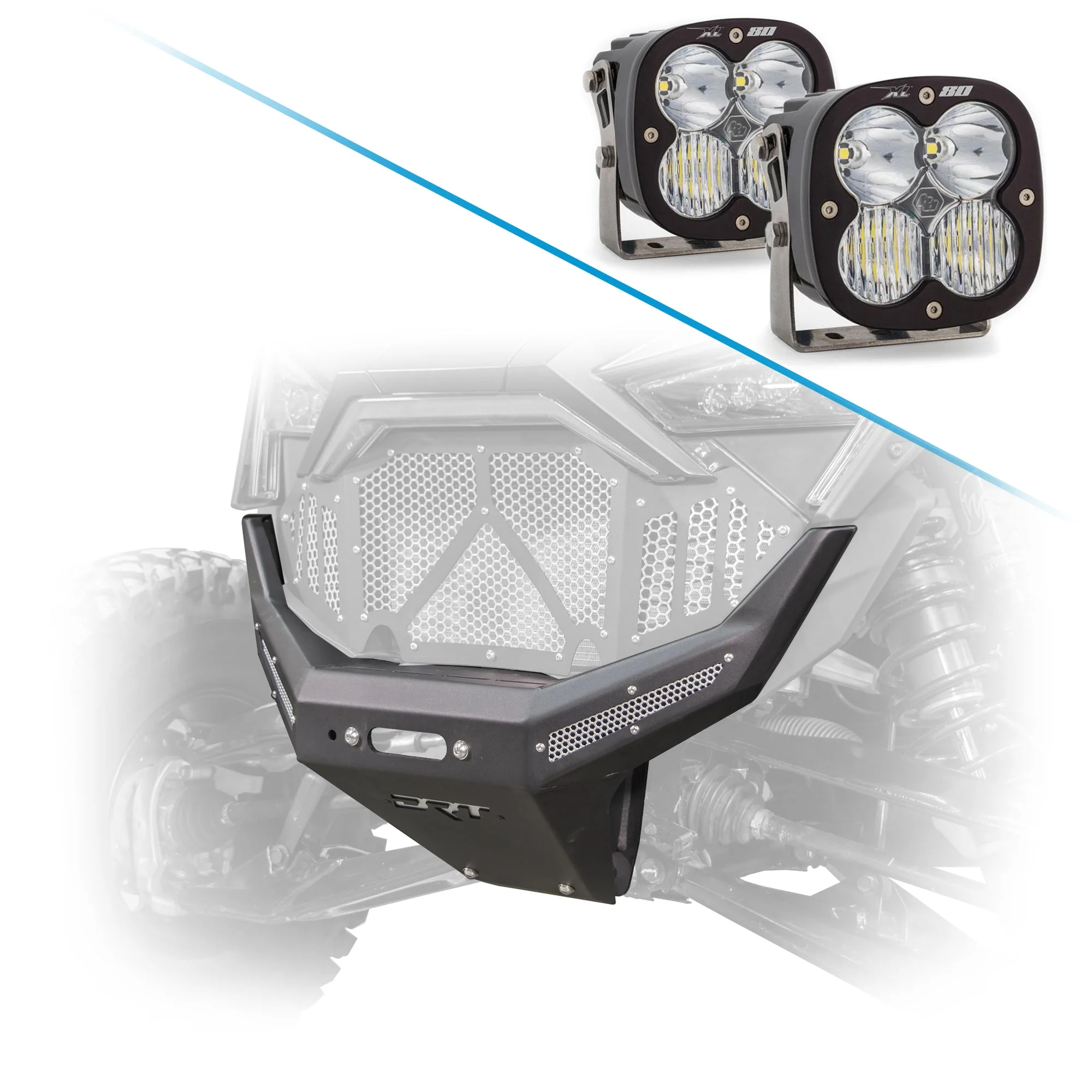 DRT Polaris RZR Pro R / Turbo R 2020-2024 Front Winch Bumper - Image 14