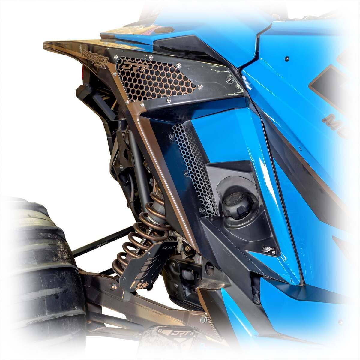 DRT Polaris RZR Pro R/Turbo R Aluminum Rear Fender Screen set - Image 8