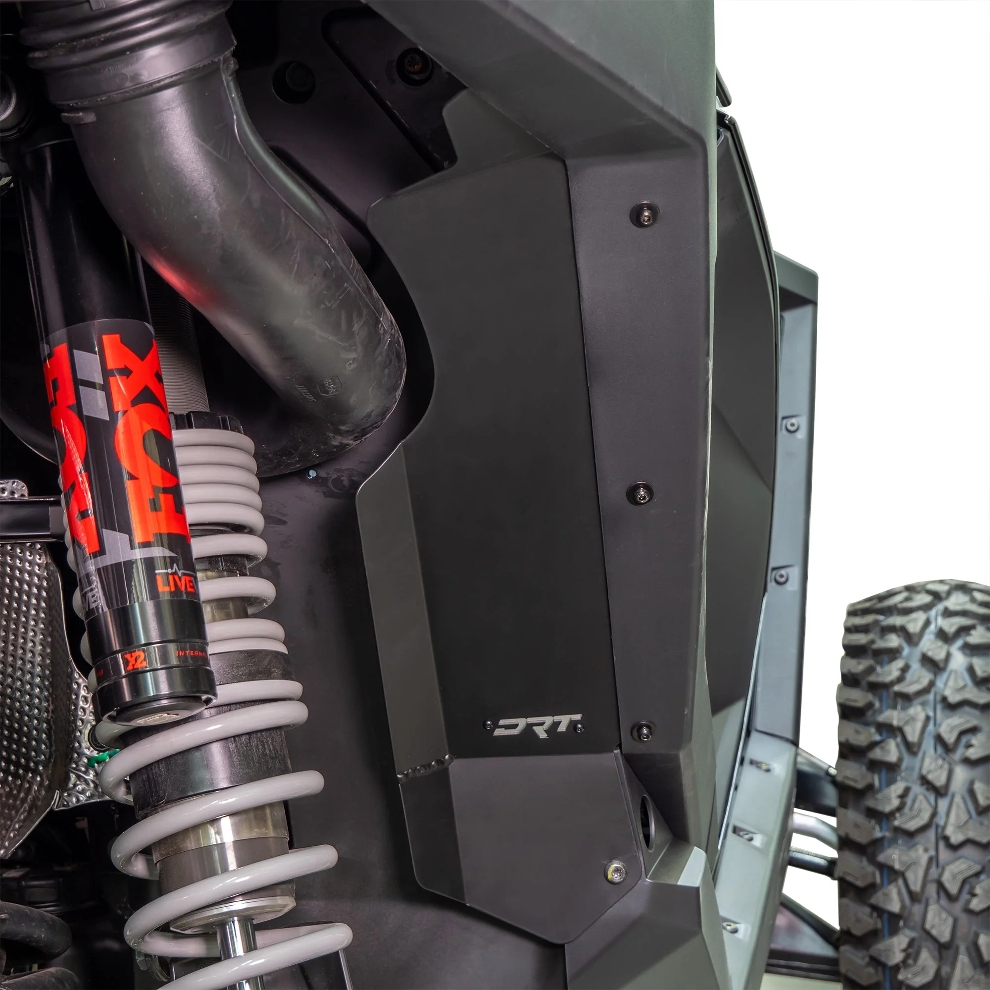 DRT RZR Pro XP / Turbo R Aluminum Rear Inner Fender Guards - Image 4
