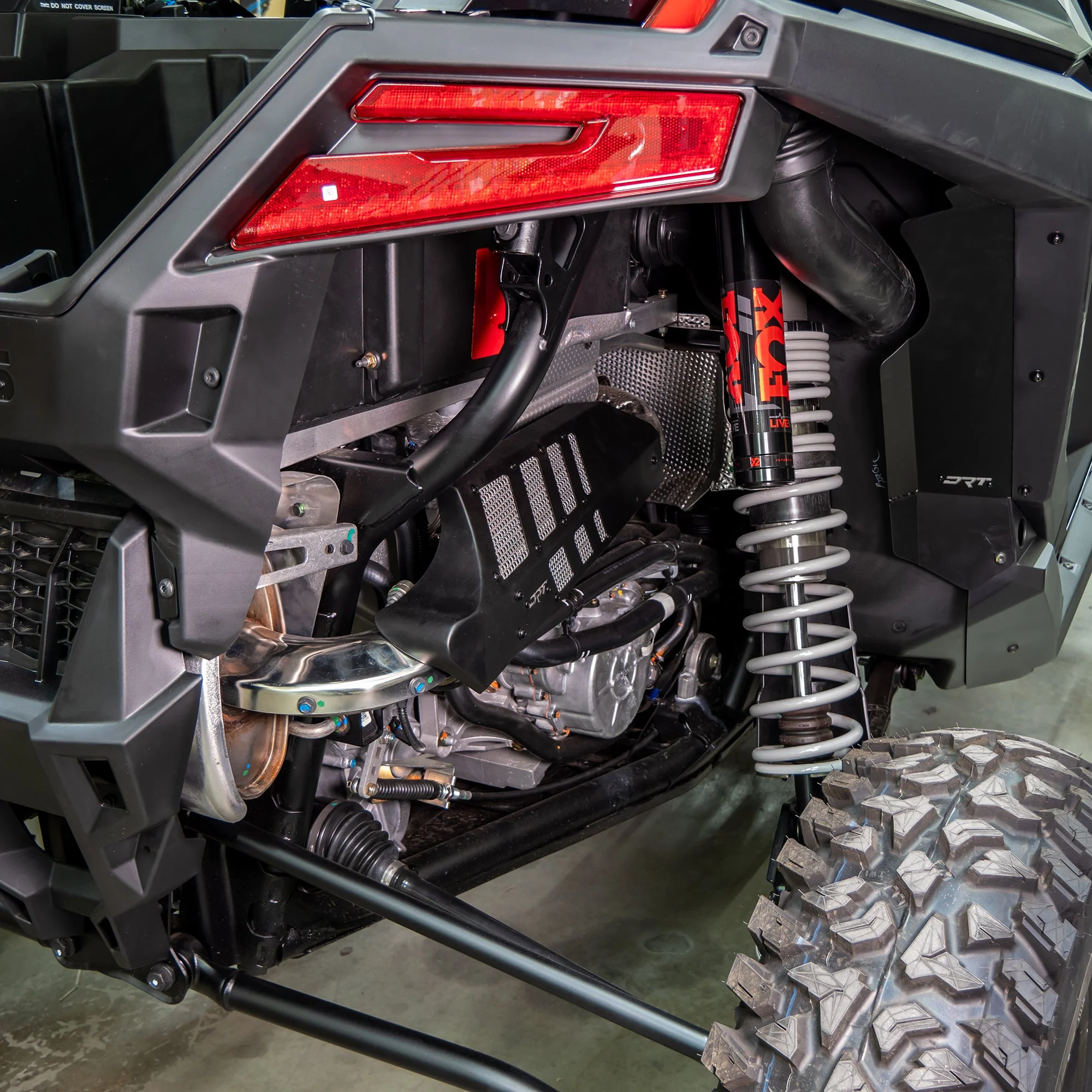 DRT RZR Pro XP / Turbo R 2022+ Aluminum Headpipe Shield - Image 5