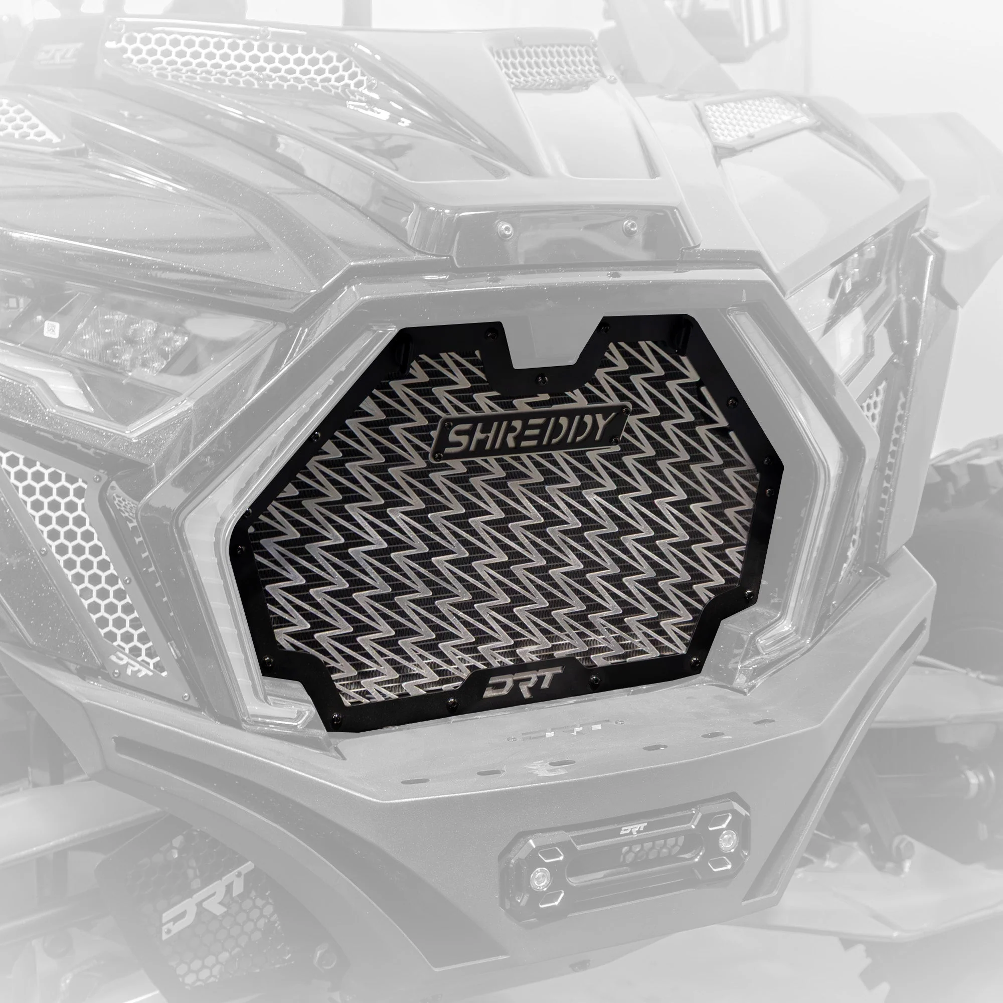DRT x Shreddy Aluminum Front Grill for Polaris RZR Pro Series
