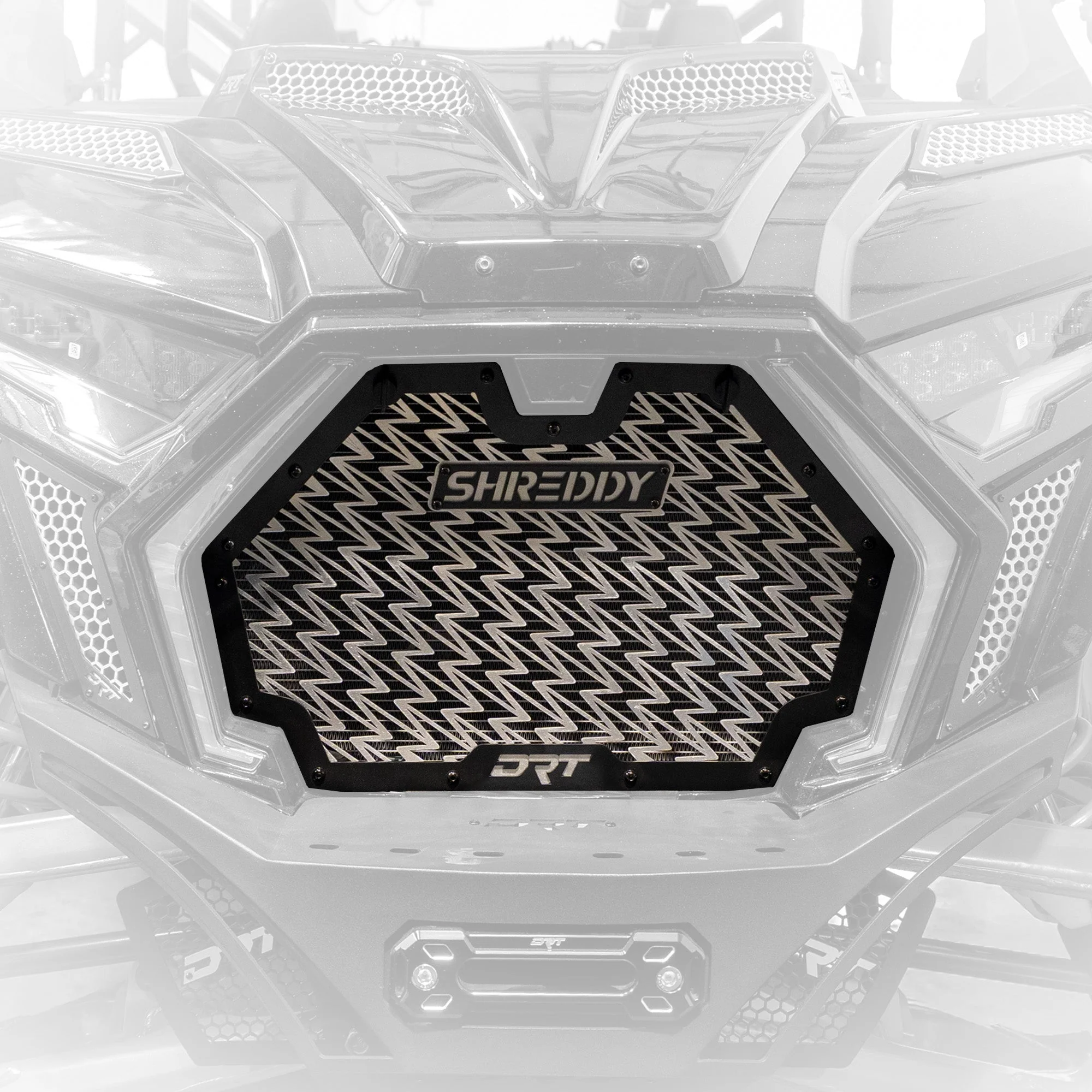 DRT x Shreddy Aluminum Front Grill for Polaris RZR Pro Series - Image 2