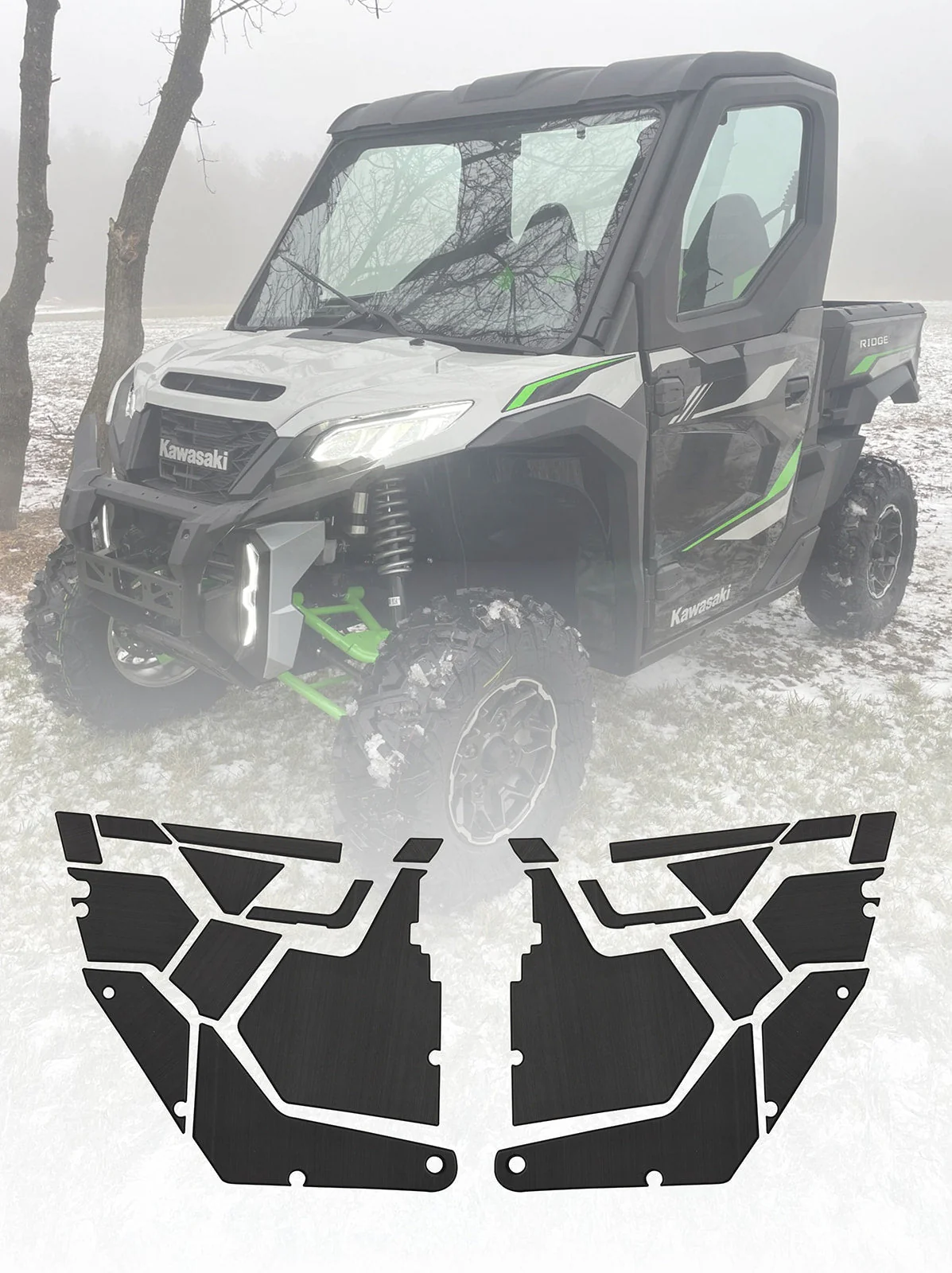 EVA Foam Door Panel Kit Kawasaki Ridge - Noise Reduction + Heat Lowering - Image 14