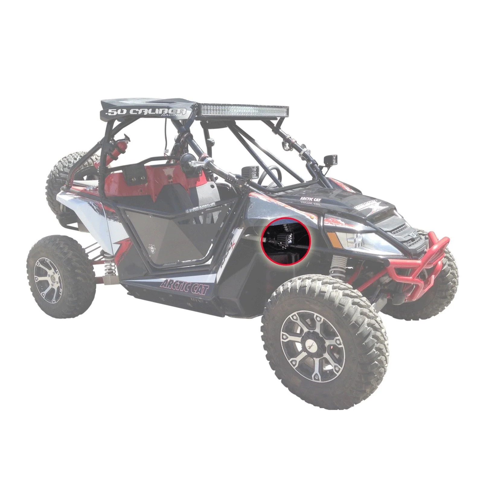 Fender Well LED Pod Mount Brackets for Arctic Cat Wildcat - Image 7